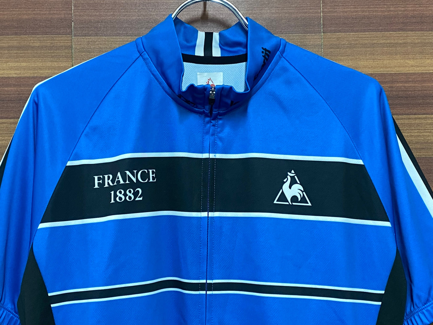 IH989 ルコックスポルティフ Lecoq sportif 半袖 サイクルジャージ O 青