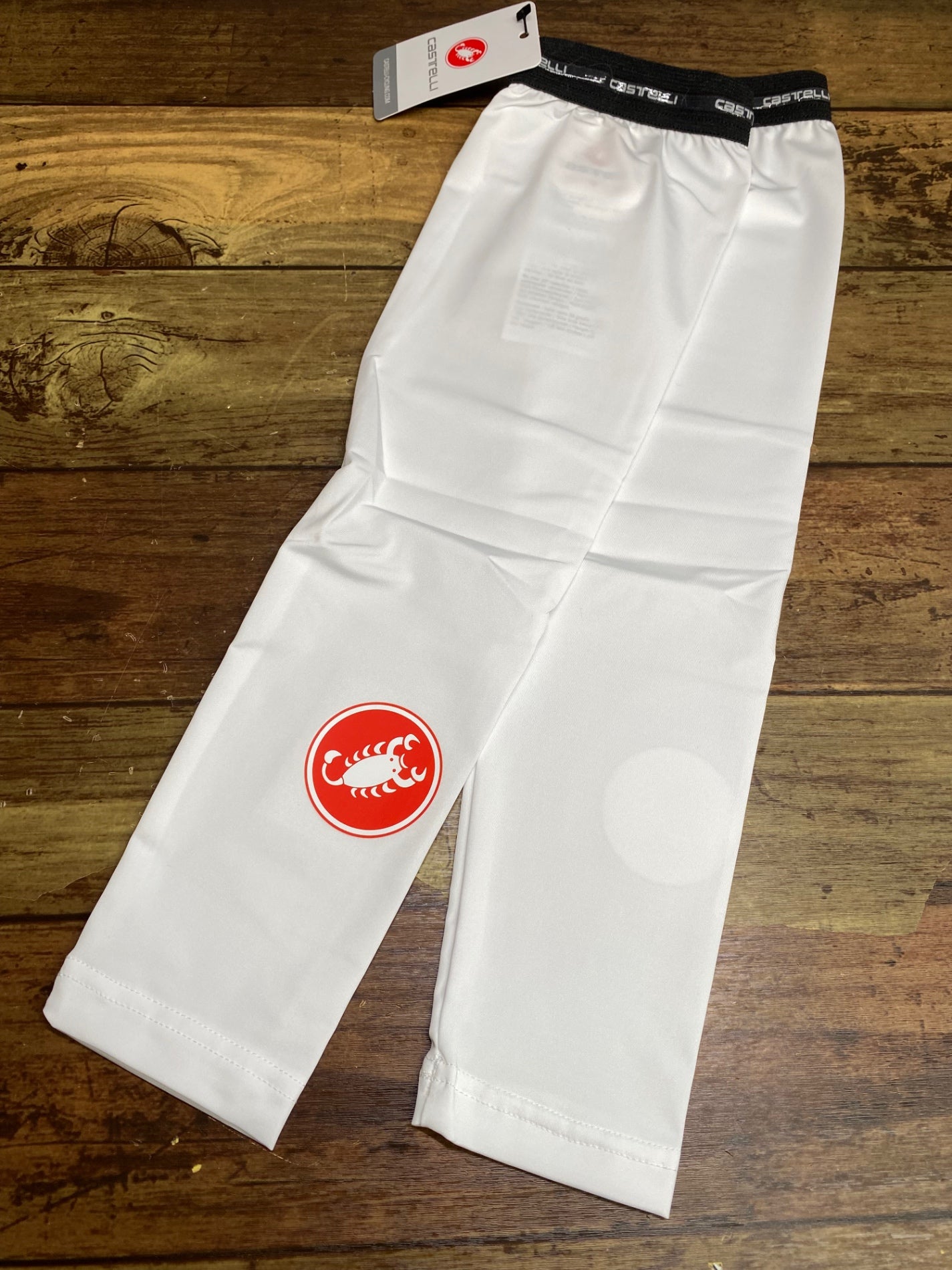 IV857 カステリ CASTELLI UPF 50+ ARM SKINS アームカバー 白 M