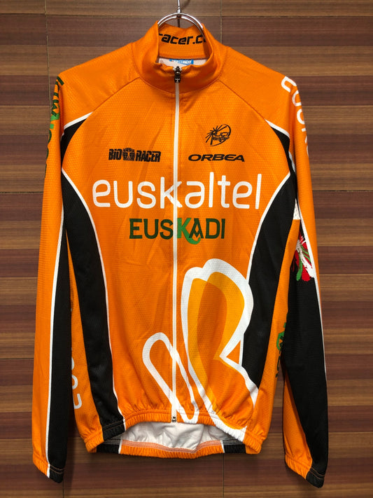 IL994 ビオレーサー BiO RACER 長袖サイクルジャージ オレンジ M 裏起毛