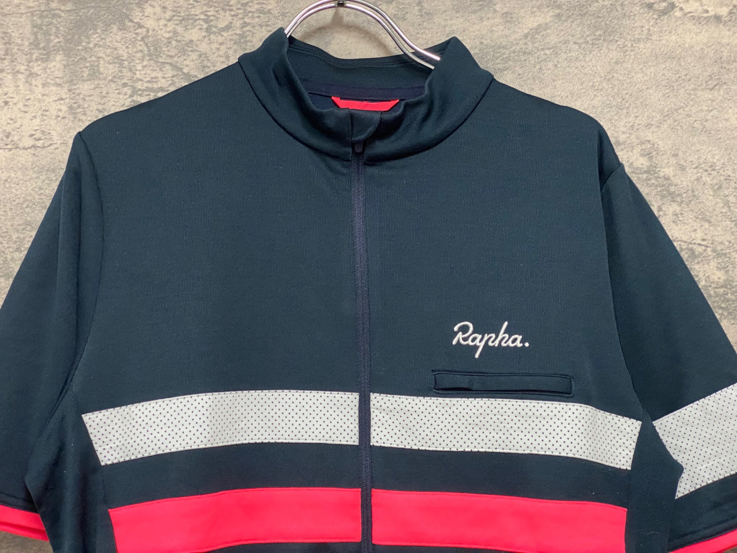 JB036 ラファ Rapha BREVET JERSEY Ⅱ 半袖 サイクルジャージ 紺 L