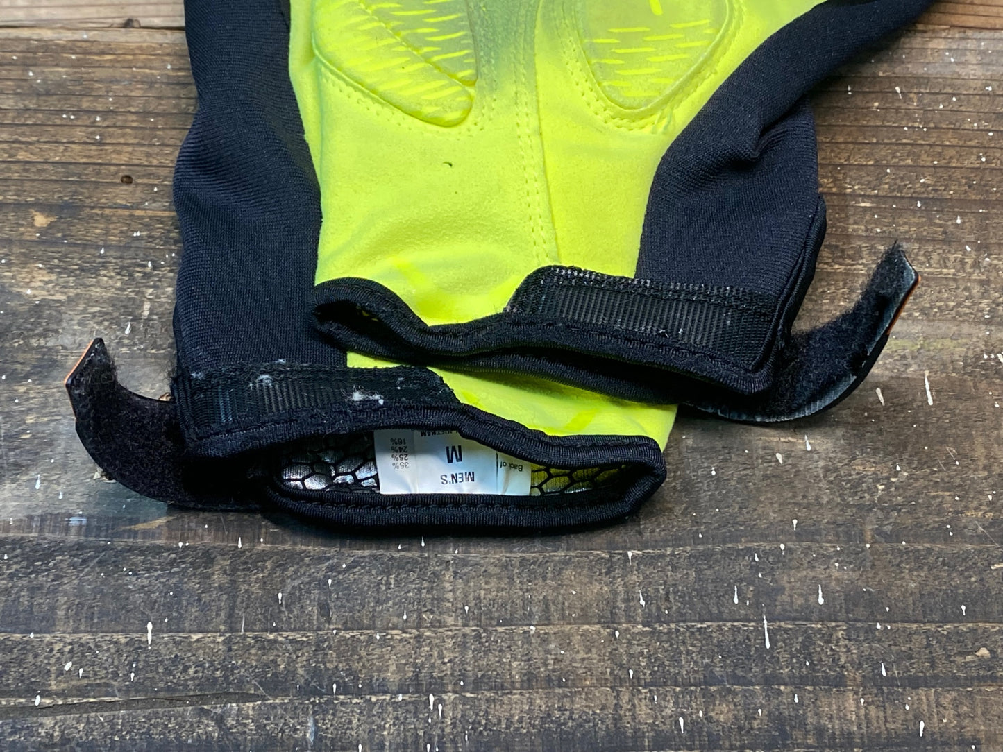 IN991 シマノ SHIMANO 長指 サイクルグローブ 黄色 黒 M