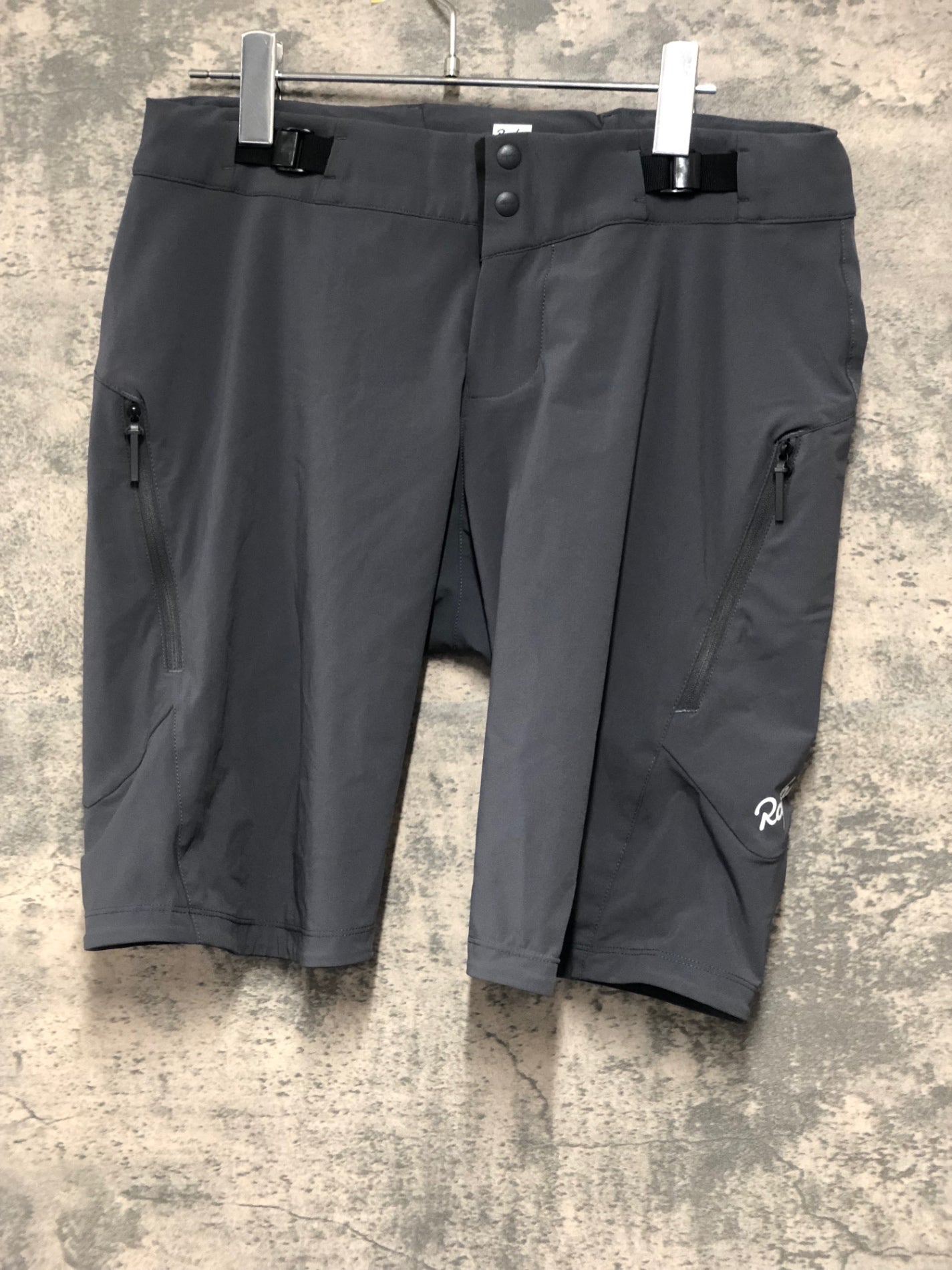 JC966 ラファ Rapha TRAIL FAST & LIGHT SHORTS サイクルパンツ グレー S 膝丈
