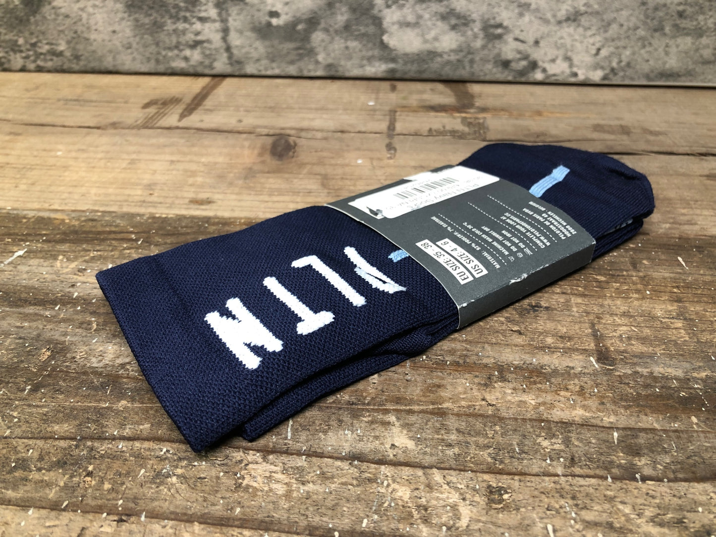 IO487 プロトンド パリ PELOTON DE PARIS ソックス 靴下 紺 US4~6 未使用品