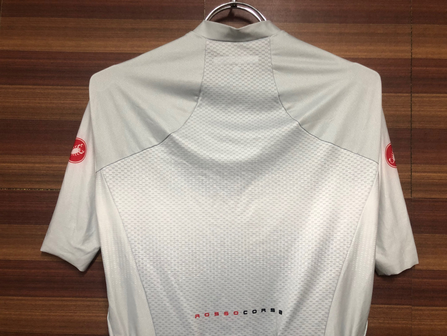 IF463 カステリ CASTELLI ロッソコルサ ROSSO CORSA 半袖 サイクルジャージ 白 M