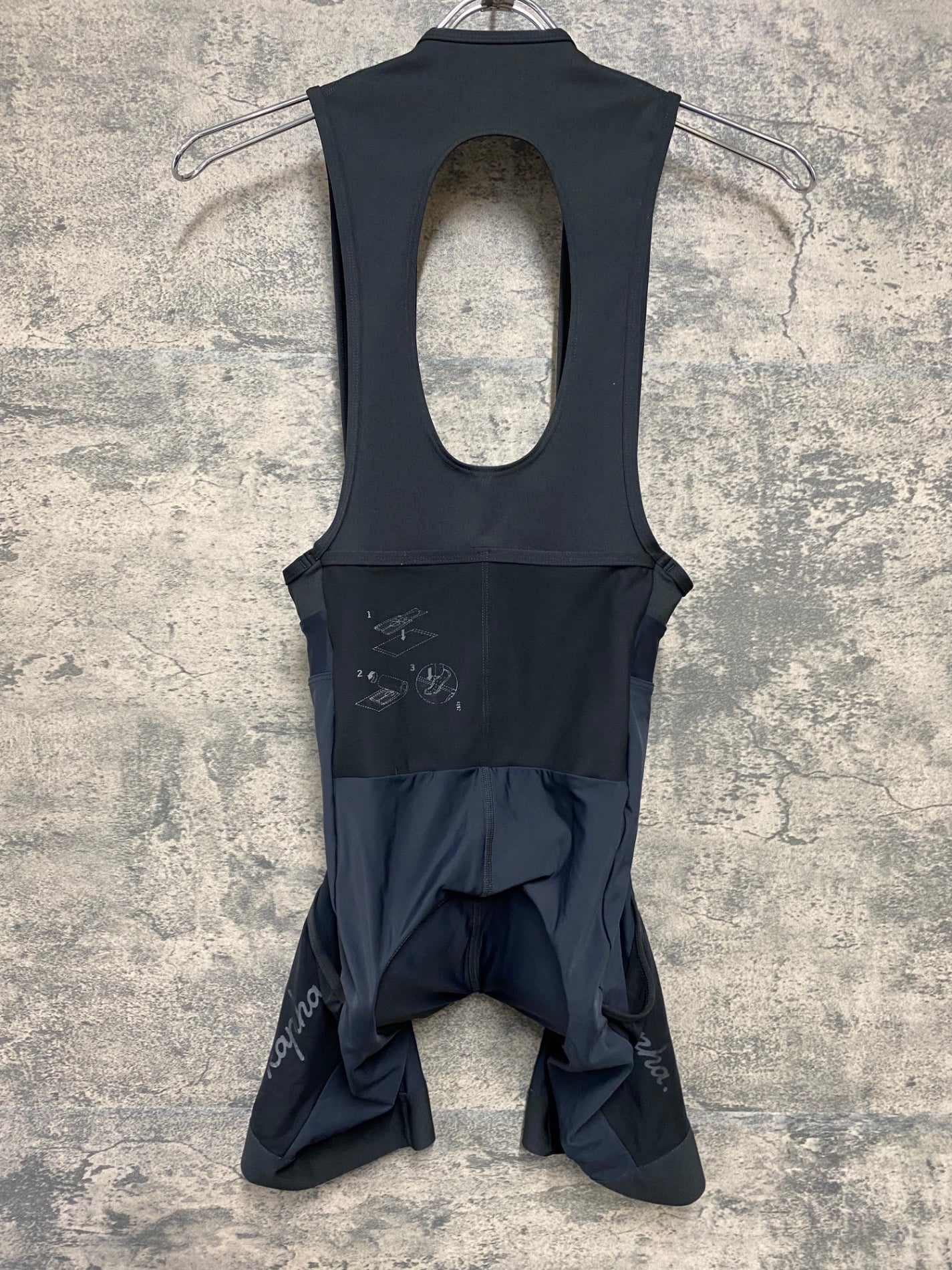 IZ734 ラファ Rapha CORE CARGO BIB SHORTS ビブショーツ 黒 S ほつれ