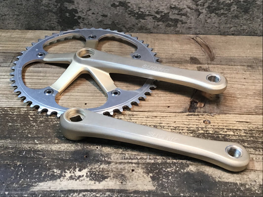 IK794 スギノ SUGINO ゴールド グランドマイティ SG75 GRAND MIGHTY クランクセット NJS 172.5cm PCD144 ピスト 競輪