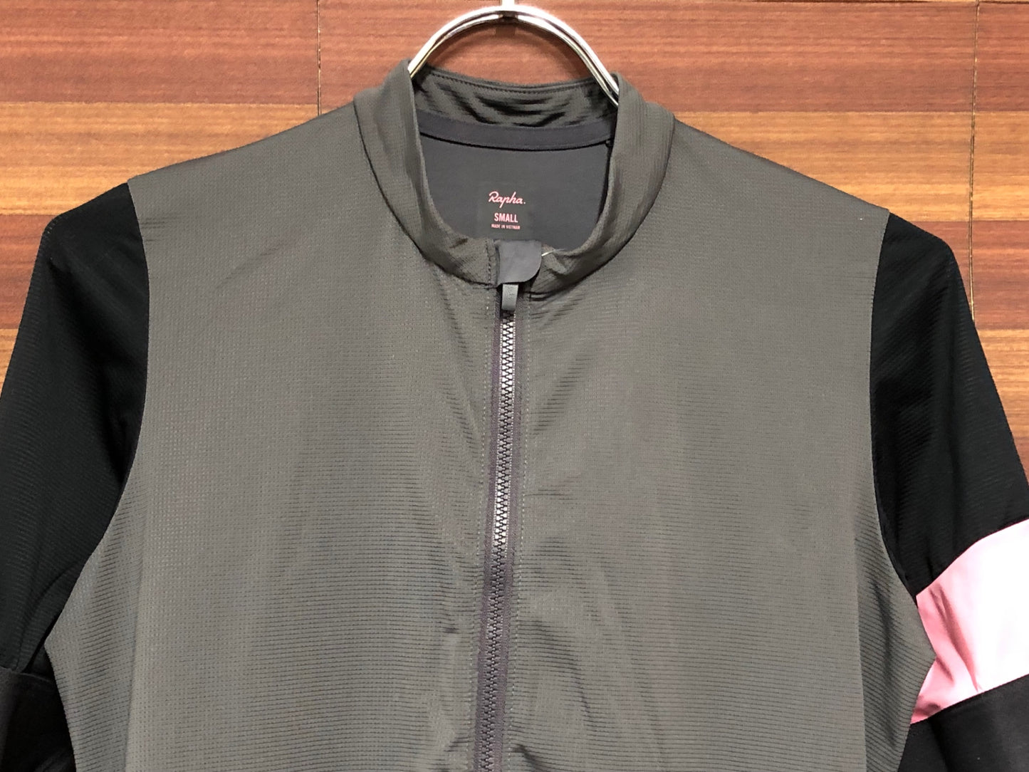 IM237 ラファ Rapha PRO TEAM LONG SLEEVE COLOURBURN THERMAL JERSEY 長袖 サイクルジャージ 黒 グレー S