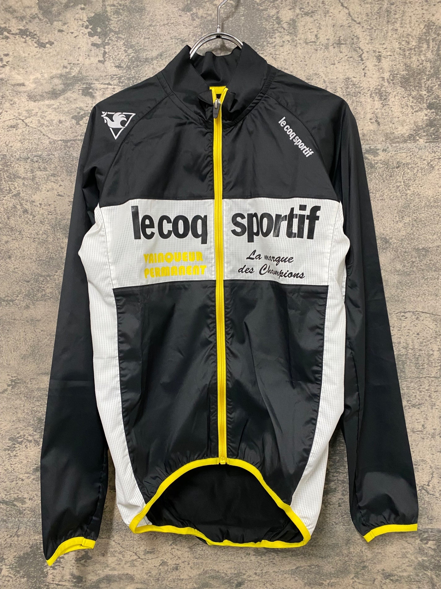 IY362 ルコックスポルティフ le coq sportif 長袖 ウインドブレーカー 黒 S