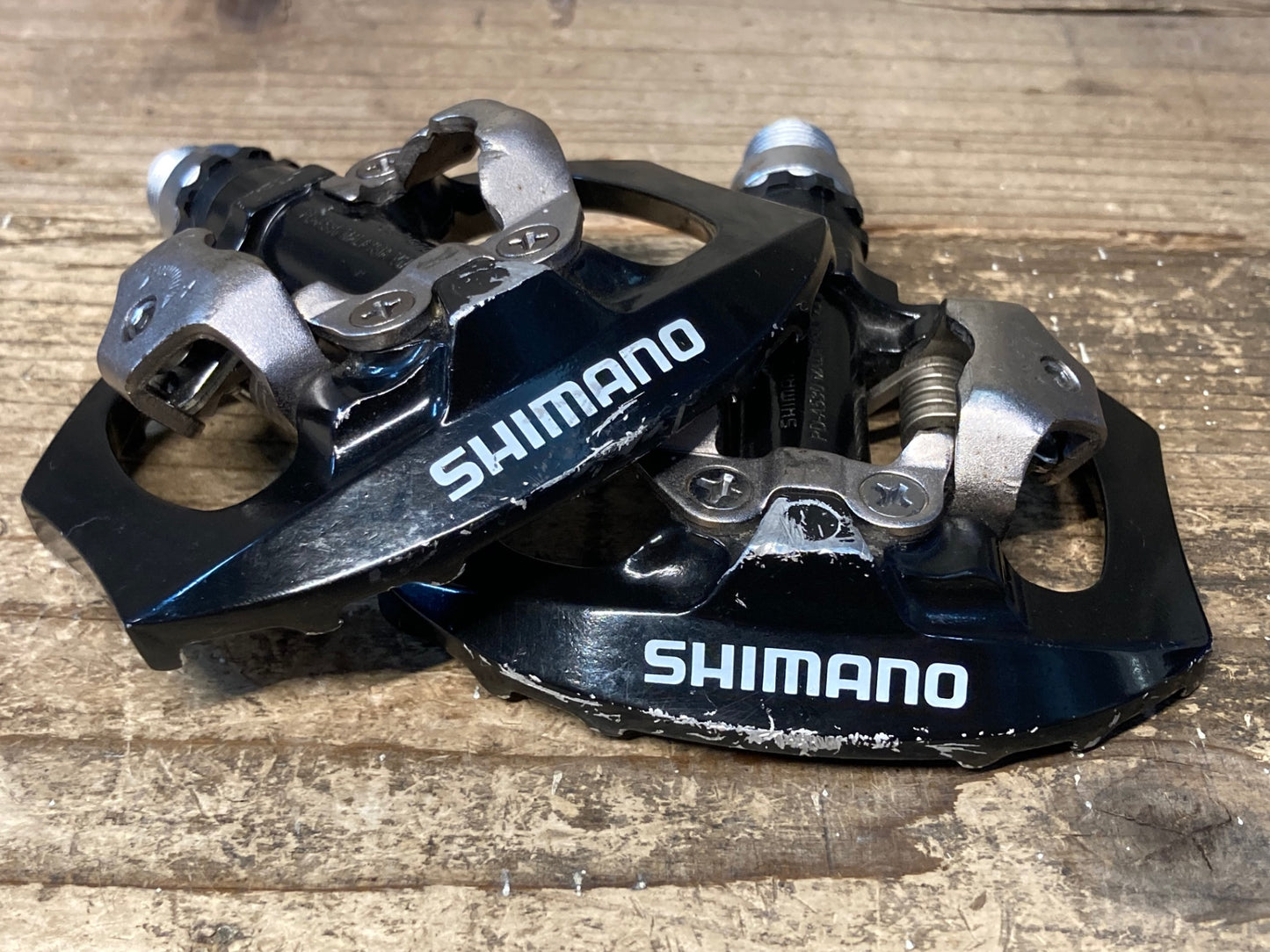 IY610 シマノ SHIMANO PD-A530 ビンディングペダル 片面 SPD 黒
