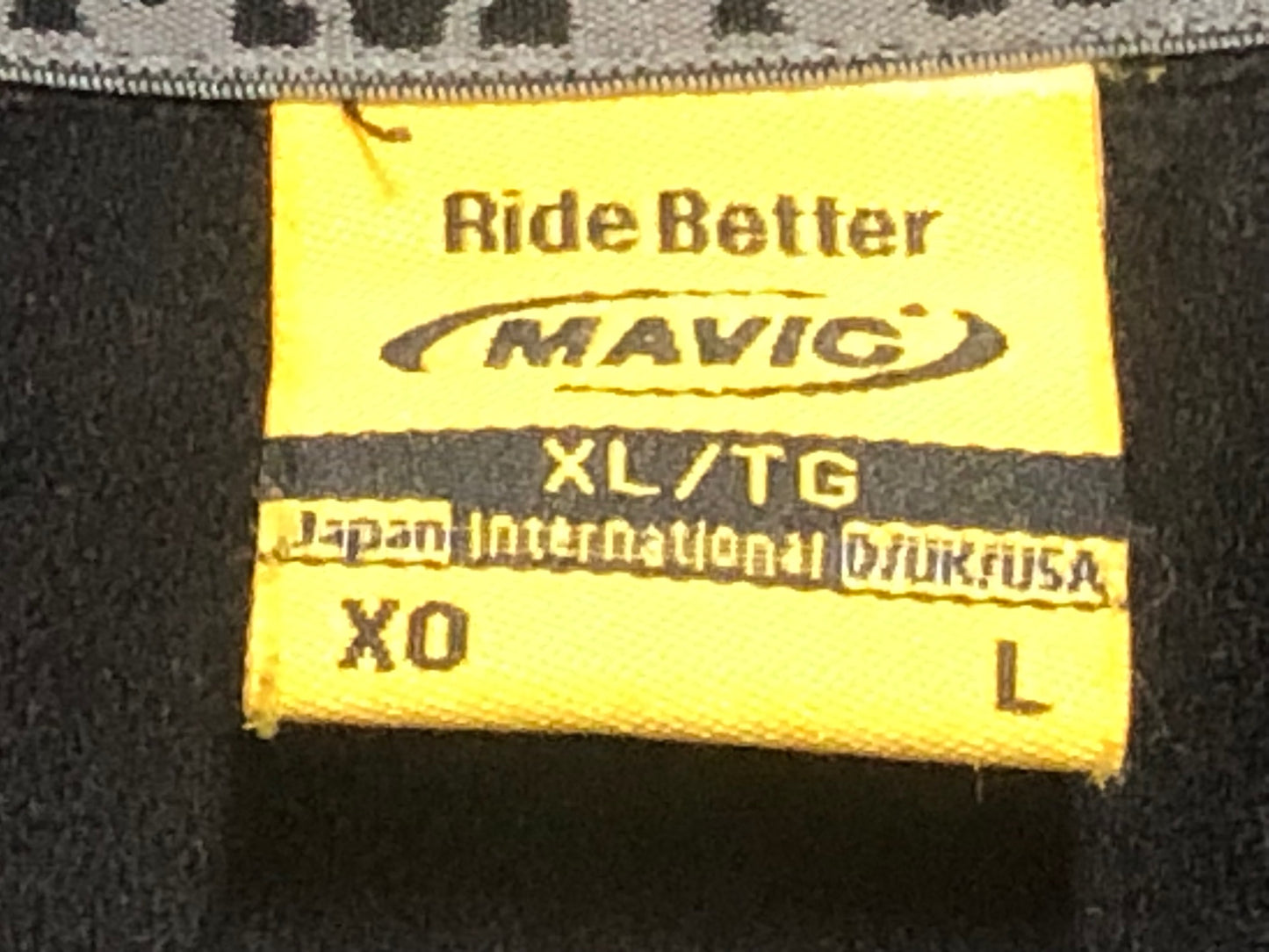 HZ354 マヴィック MAVIC 長袖 サイクルジャージ 黒 L 裏起毛