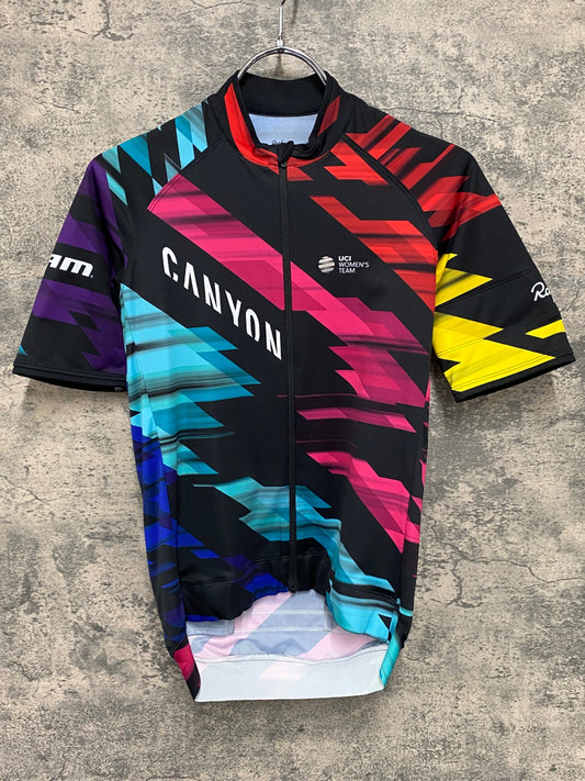 IV242 ラファ Rapha CANYON SRAM CORE JERSEY 半袖サイクルジャージ 黒 XS