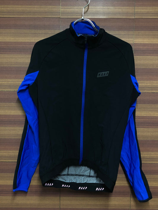 IO179 マープ MAAP 長袖 サイクルジャケット 黒 青 S