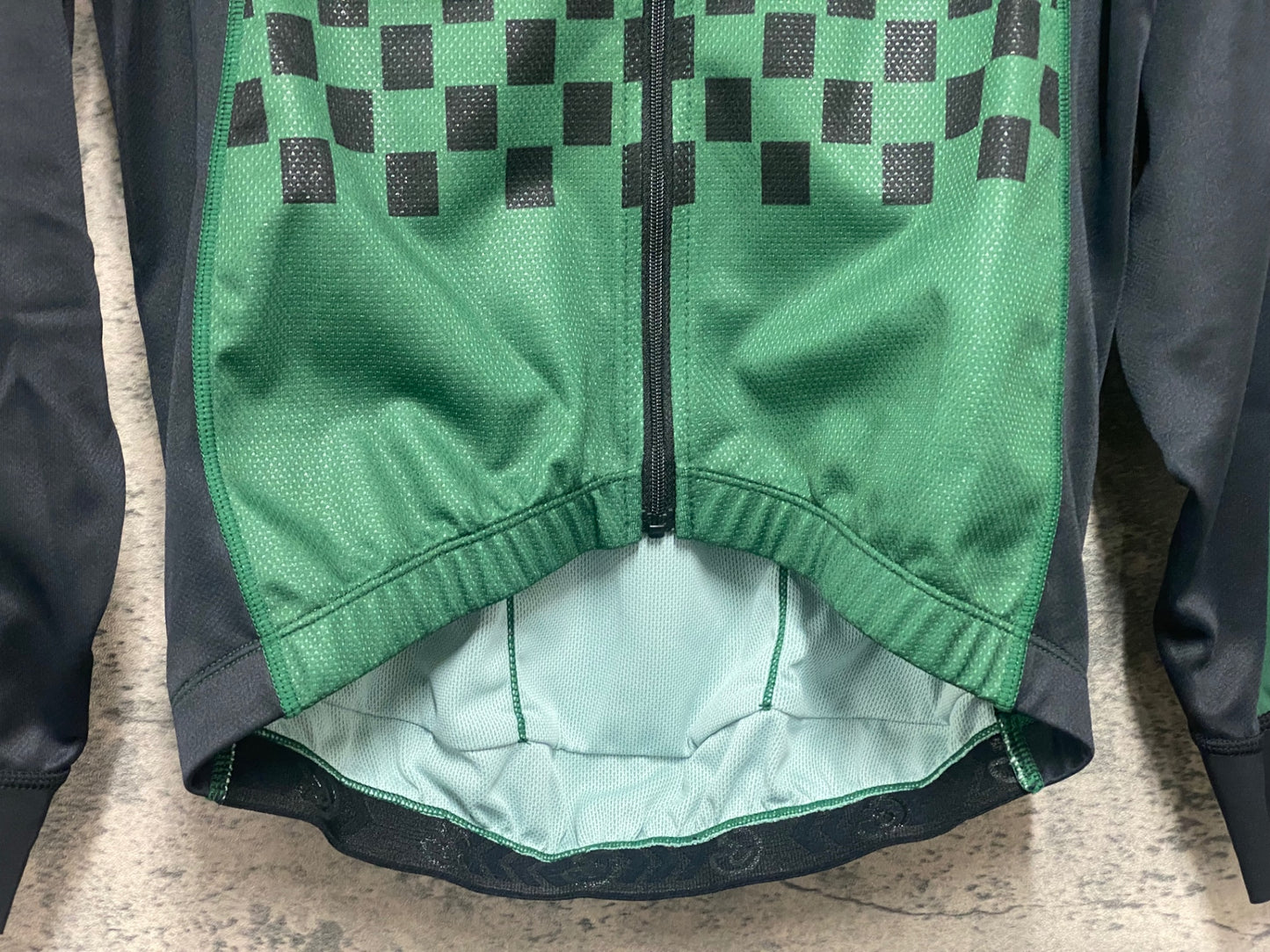 IZ243 レリック reric 長袖 サイクルジャージ 緑 黒 M