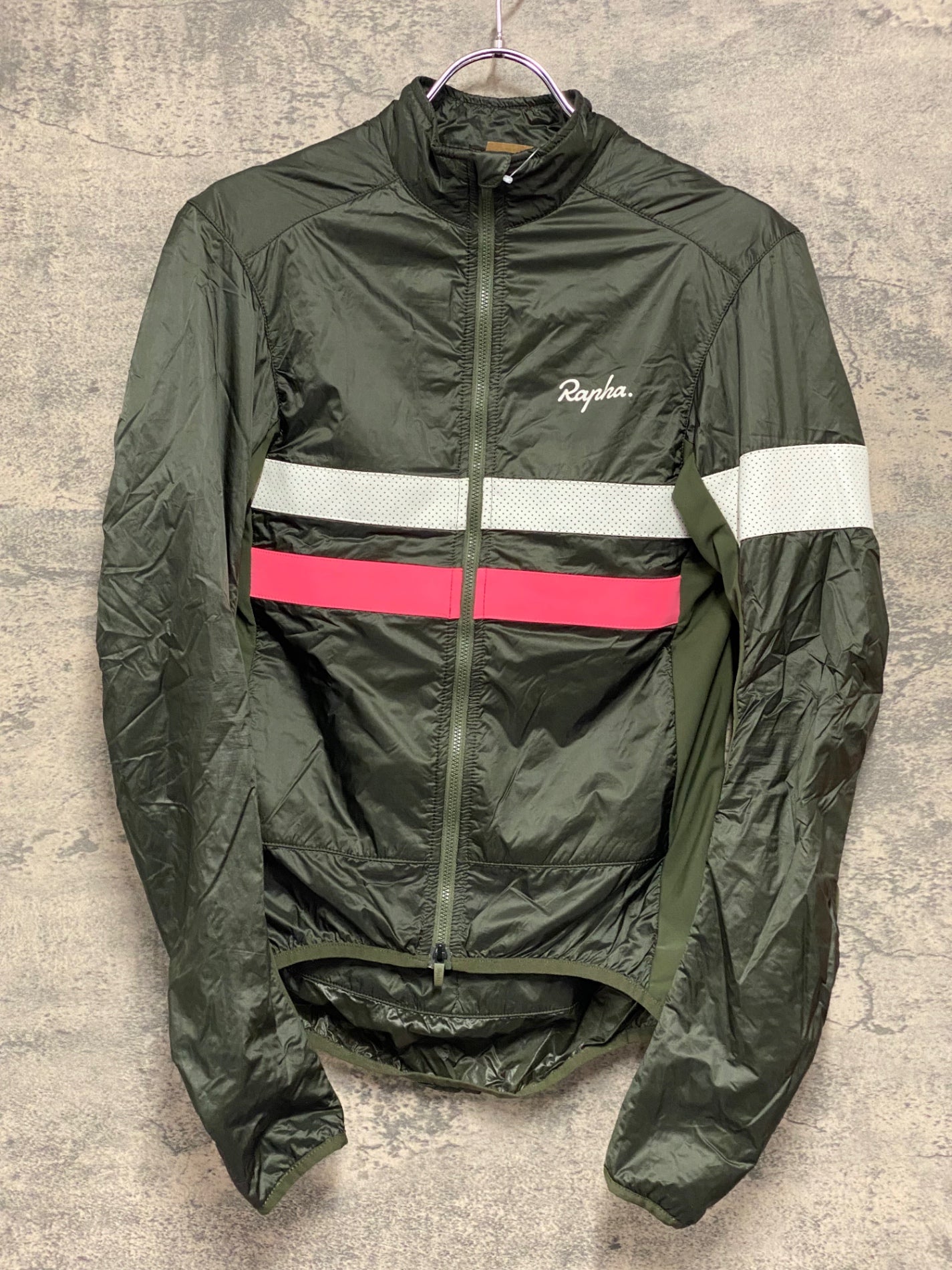 IV518 ラファ Rapha BREVET INSULATED JACKET 長袖 サイクルジャケット 深緑 S