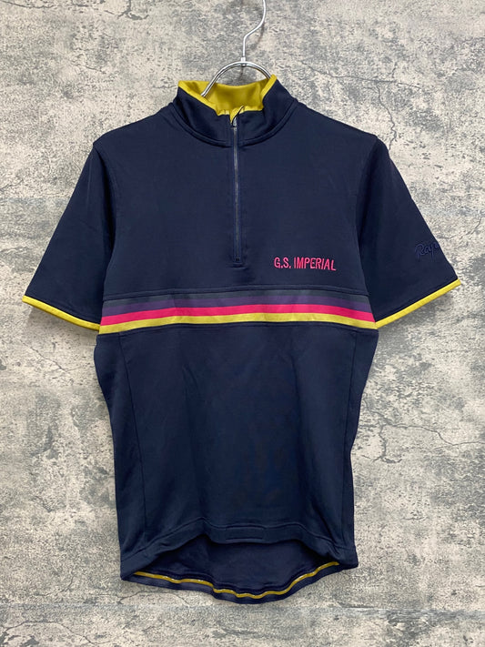 IY144 ラファ Rapha GS Imperial Works 半袖 ハーフジップ サイクルジャージ S