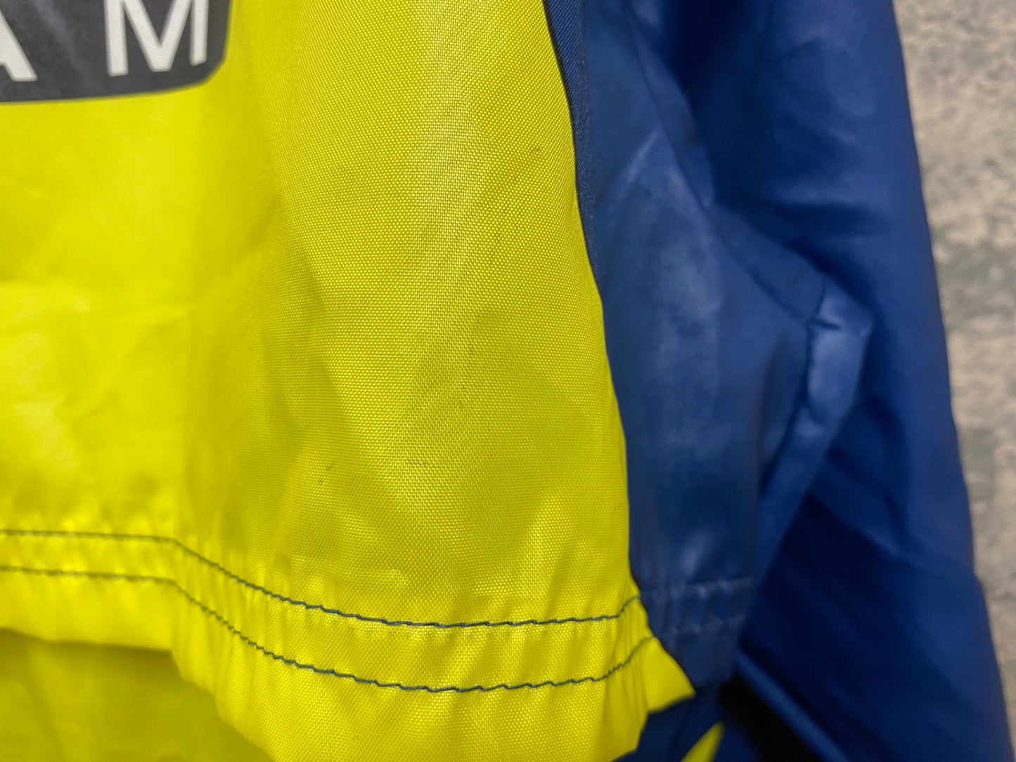 JC177 スコット SCOTT RACING 長袖 ウィンドブレーカー 黄青 サイズ不明 ビンテージ