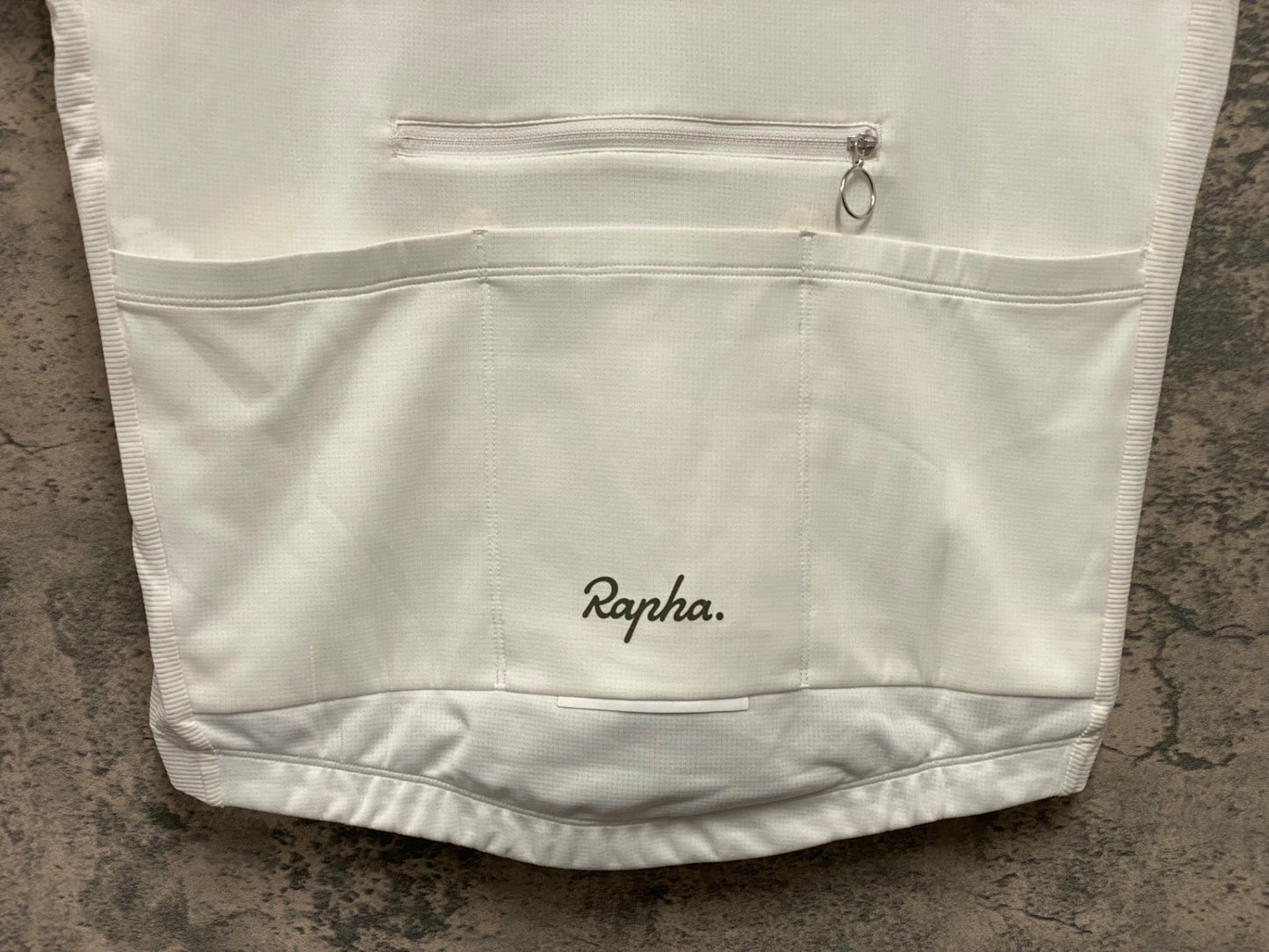 JB052 ラファ Rapha BREVET LIGHTWEIGHT JERSEY 半袖 サイクルジャージ 白 L