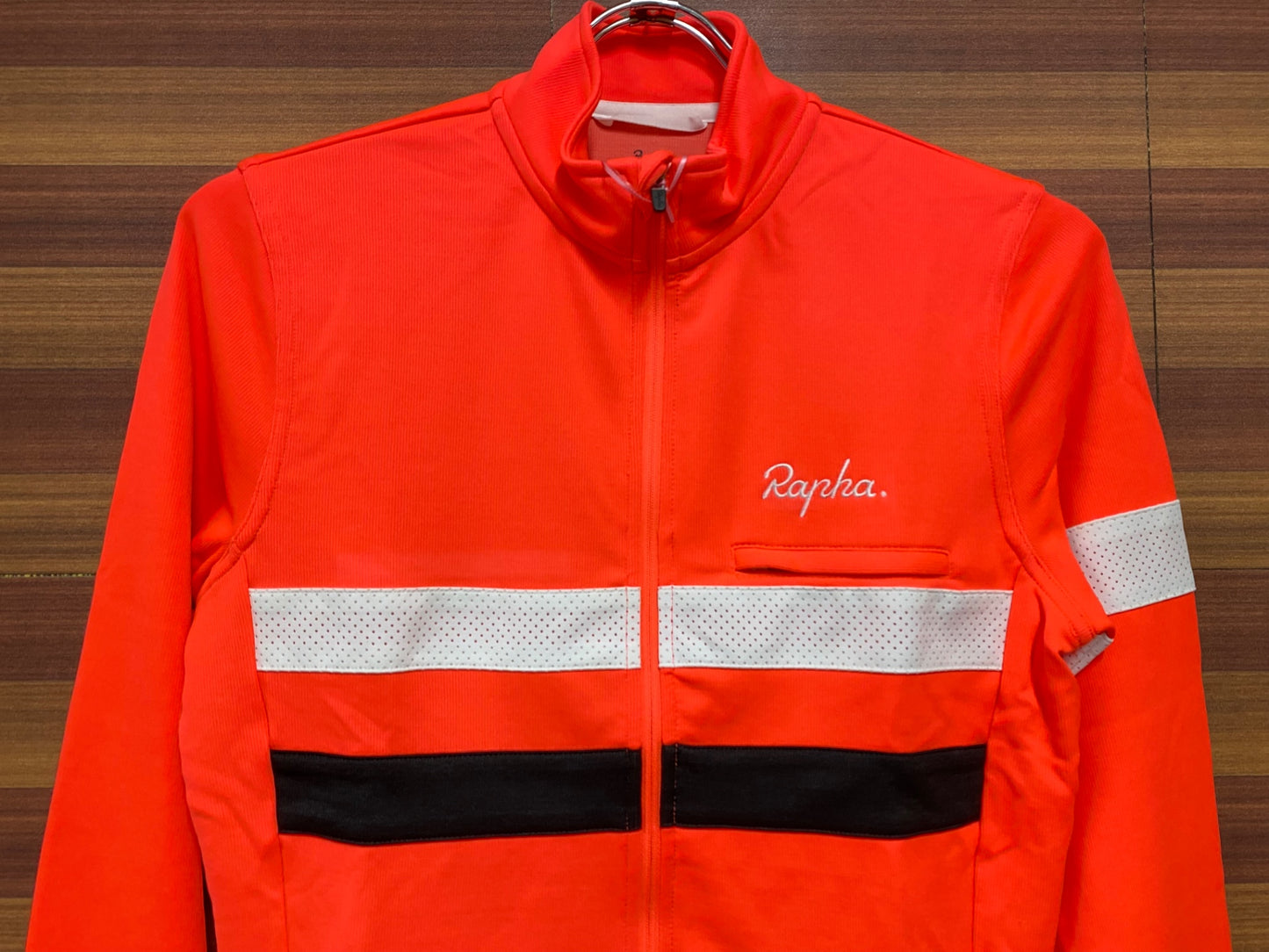 IA117 ラファ RAPHA LONG SLEEVE BREVET JERSEY 朱色 S ※未使用品