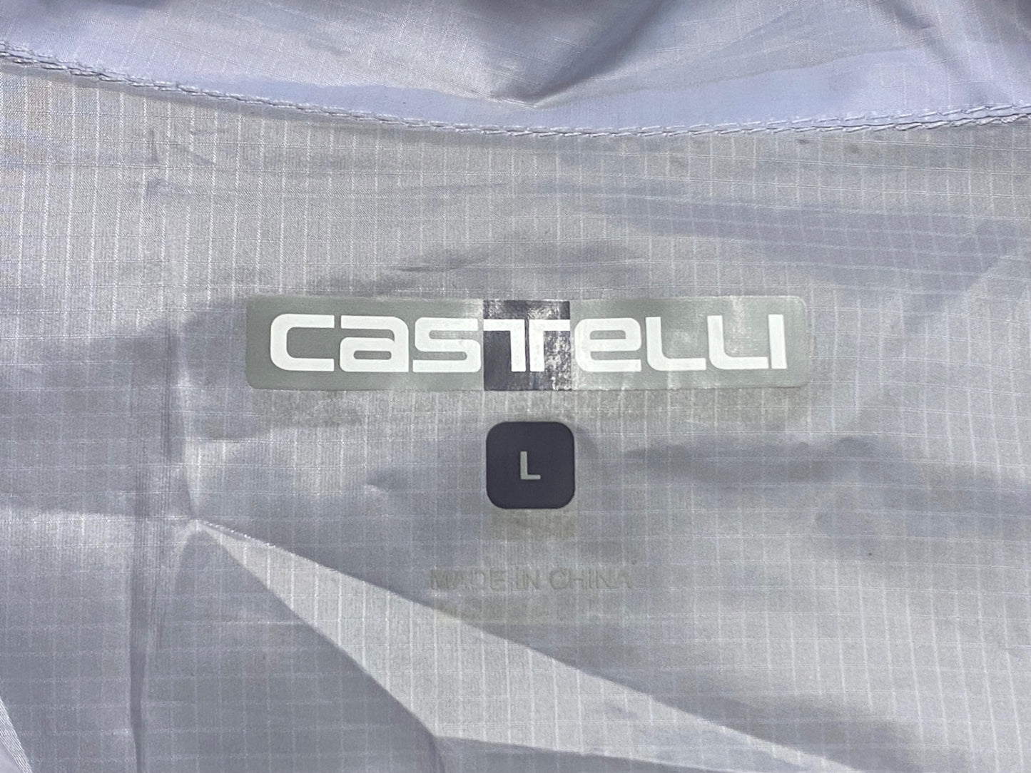IX879 カステリ CASTELLI 防風 薄手 サイクルベスト L シースルー