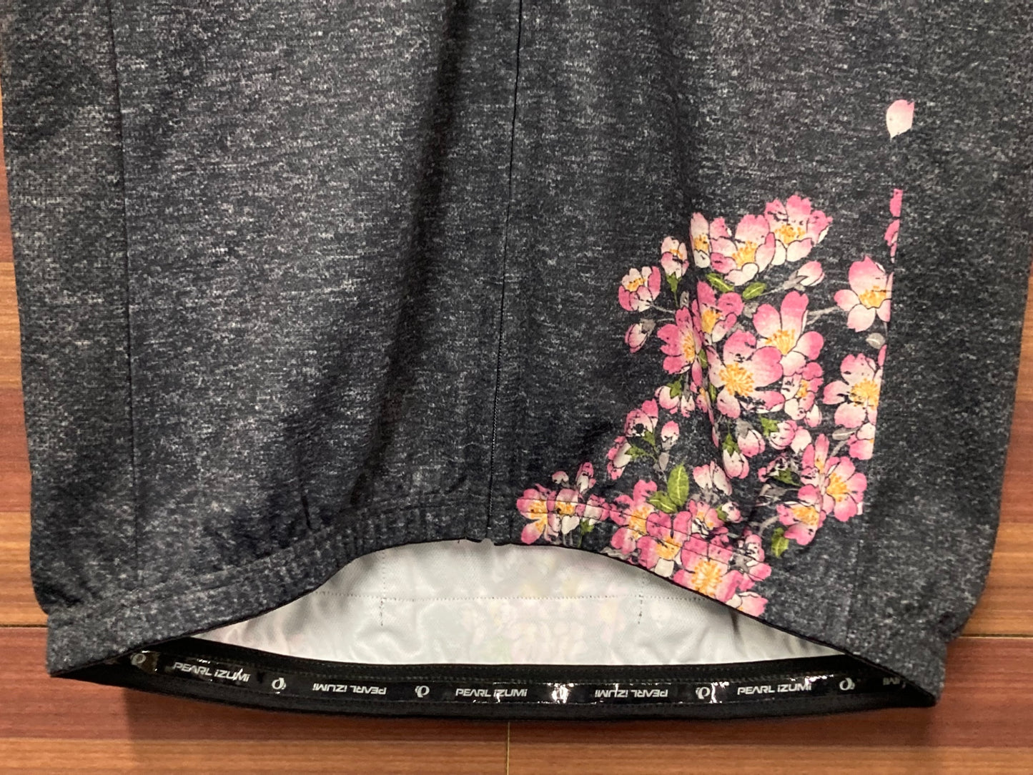 IN179 パールイズミ PEARL iZUMi 半袖 サイクルジャージ グレー M CHERRY BLOOSSOM