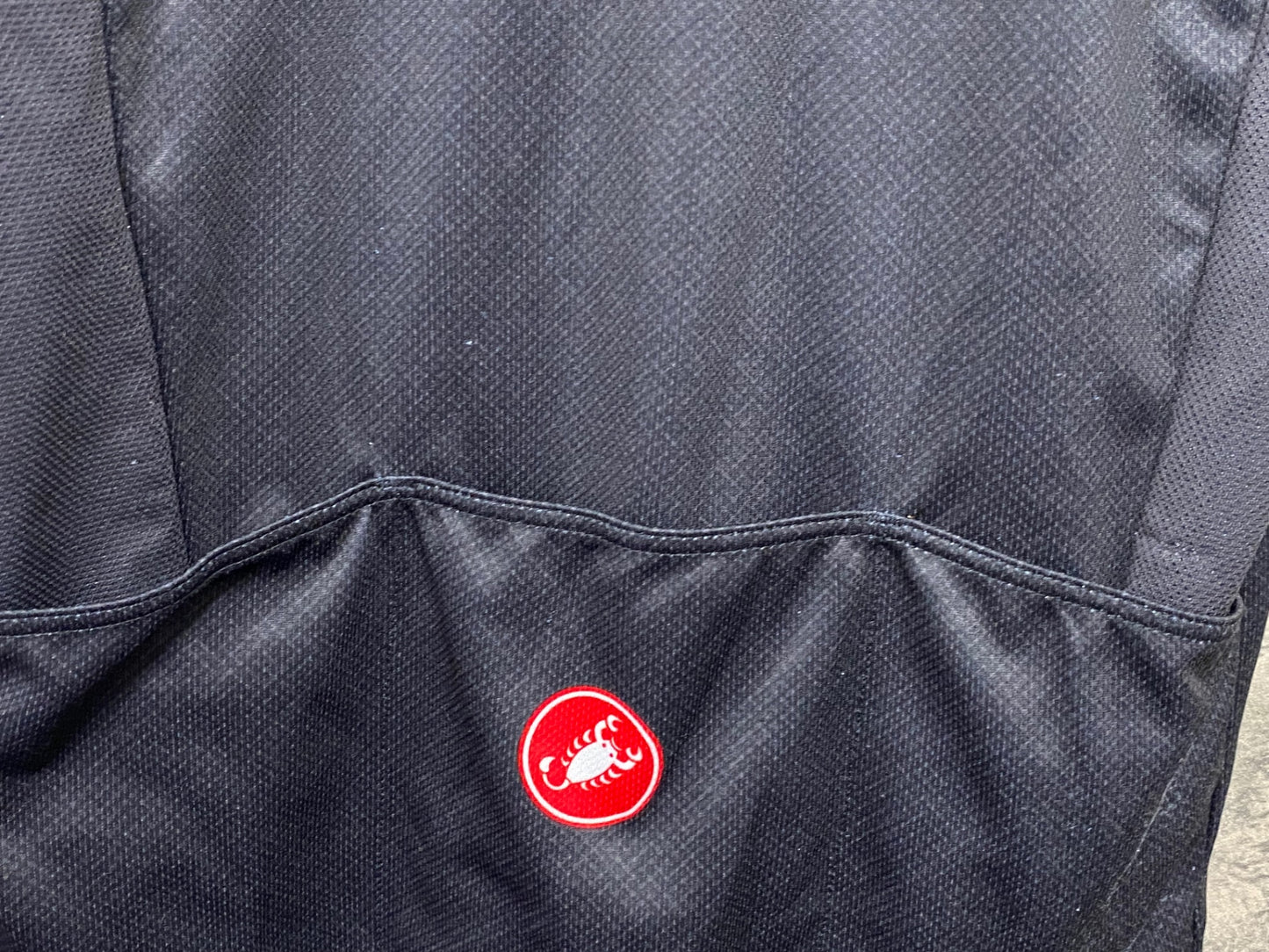 JD295 カステリ CASTELLI 半袖 サイクルジャージ 黒 L