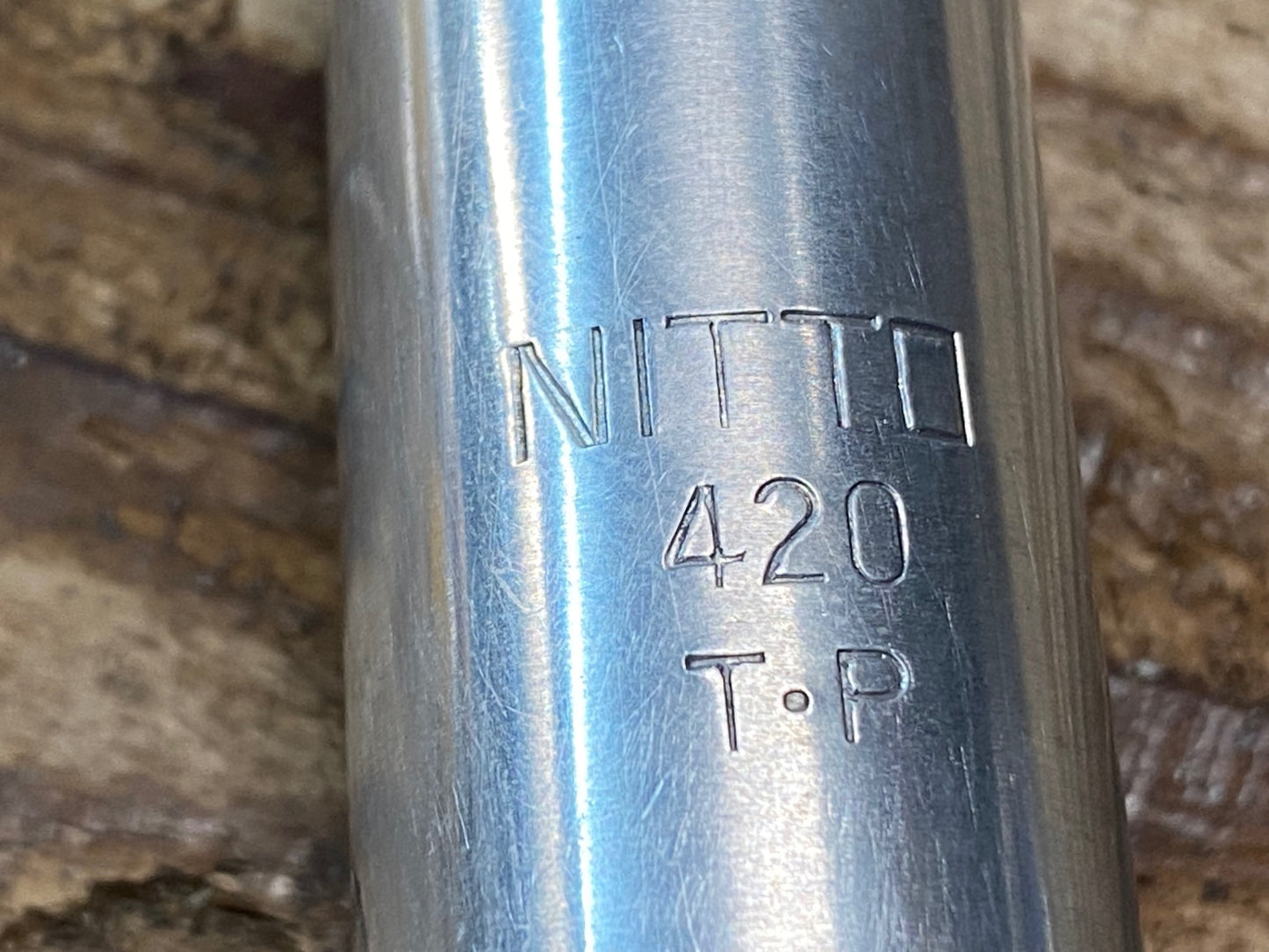 JB527 日東 NITTO グランボア GRAND BOIS ドロップハンドル シルバー エンドC-C420mm Φ25.4
