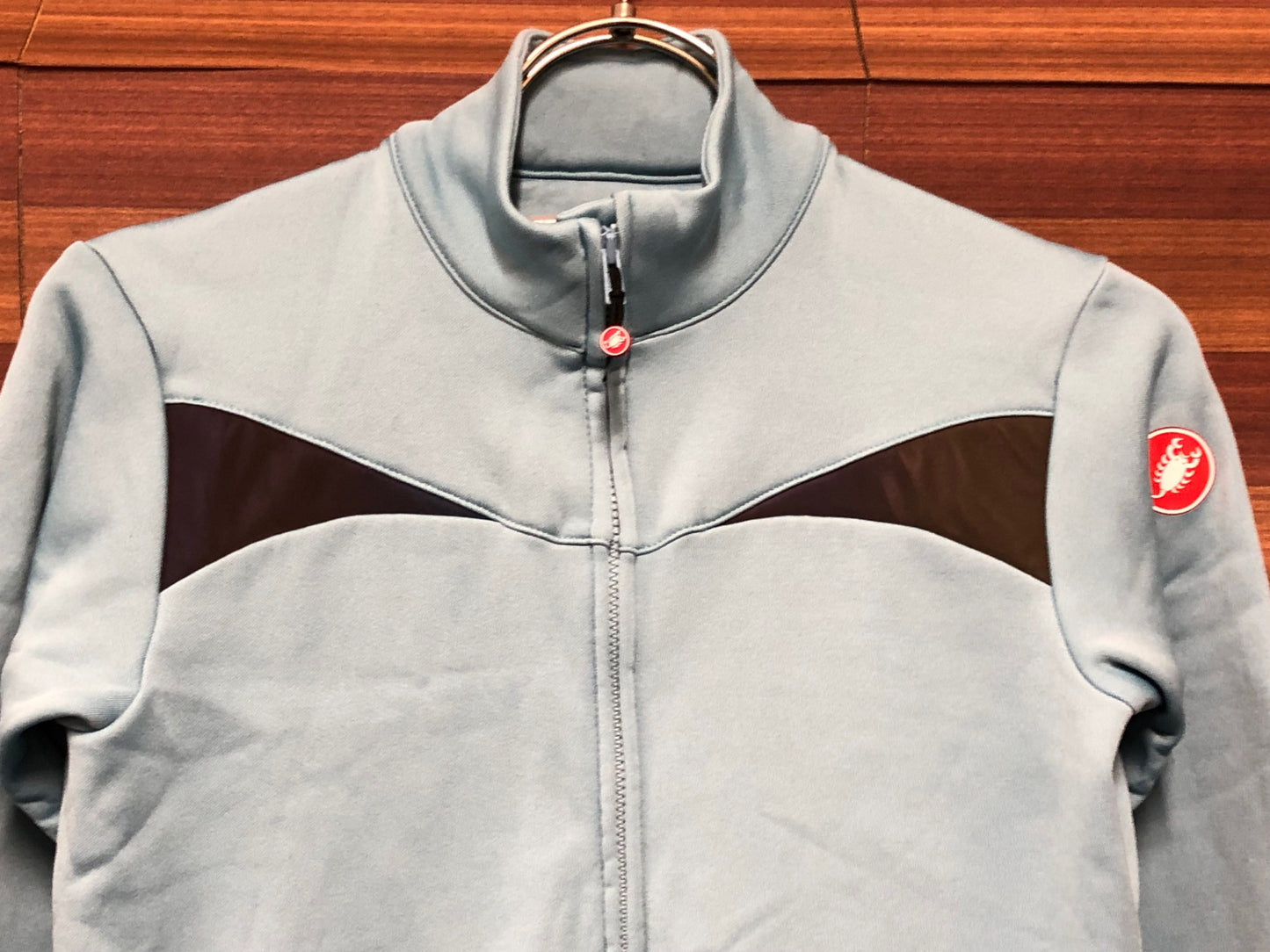 IR219 カステリ castelli 長袖サイクルジャージ 水色 XS