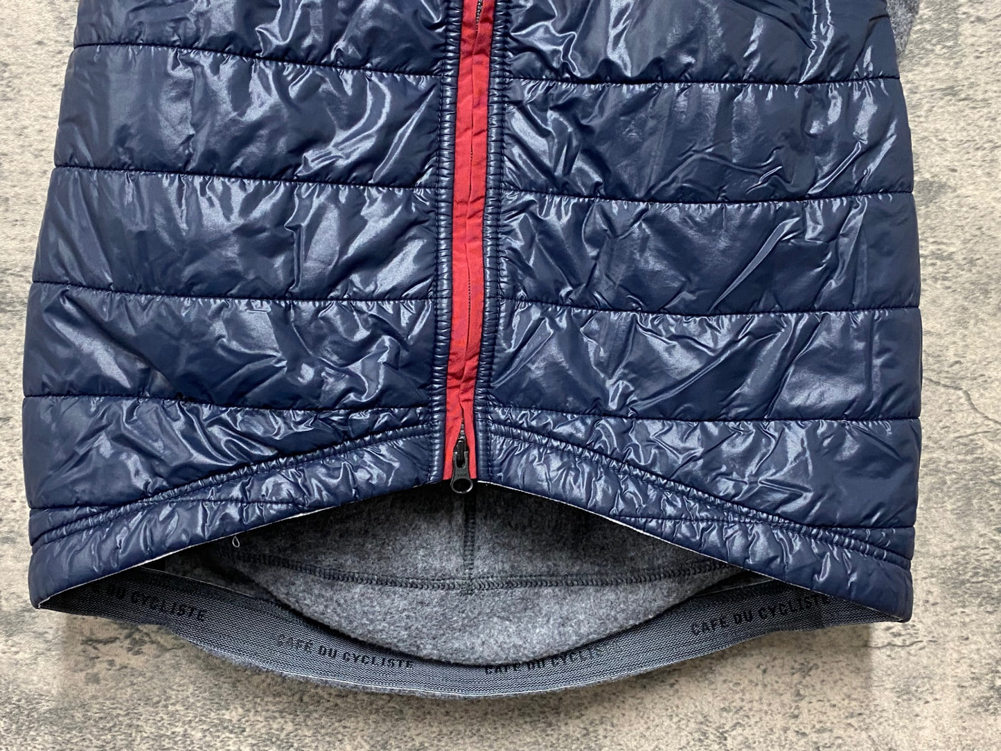 IY328 カフェドシクリステ Cafe du Cycliste ALBERTINE GILET ジレ サイクルベスト 中綿 ネイビー S