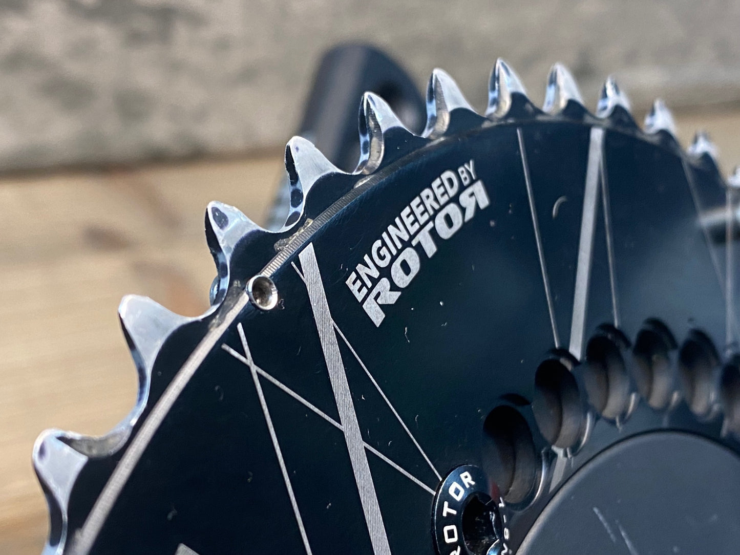 IQ647 ローター ROTOR エアロ 3D AERO クランクセット 172.5mm Q-RINGS 52/39T 10S スピンドルΦ24