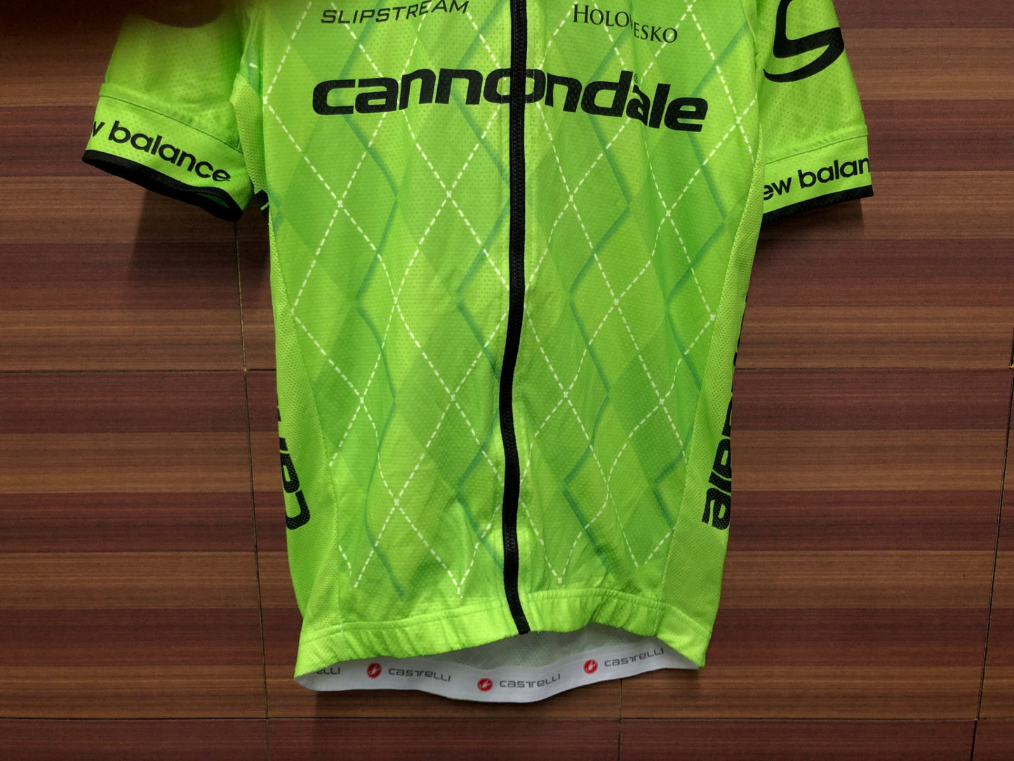 IN746 カステリ CASTELLI 半袖 サイクルジャージ 緑 S Cannondale
