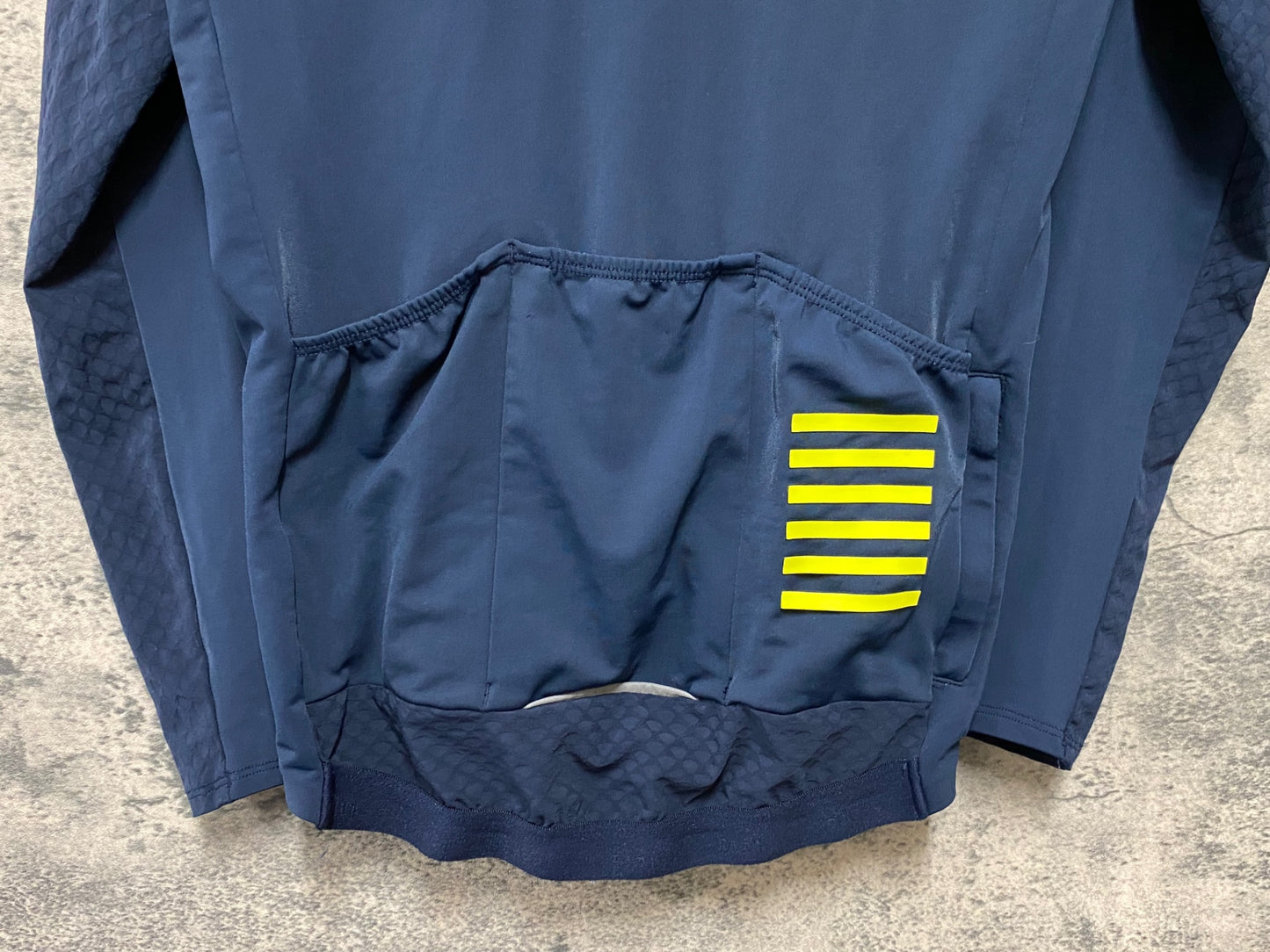 JA551 ラファ Rapha PRO TEAM LONG SLEEVE AERO JERSEY 長袖 サイクルジャージ 紺 S 裏起毛