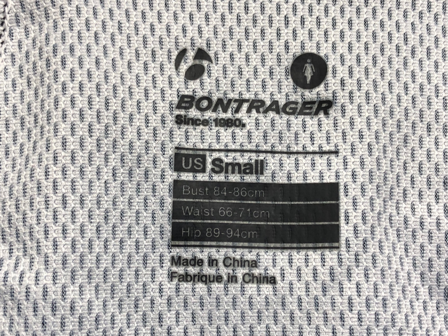 IO344 ボントレガー BONTRAGER 半袖 サイクルジャージ 黒 S レディース