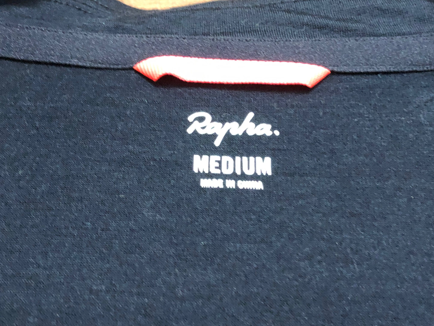 IT543 ラファ Rapha BREVET LONG SLEEVE WINDBLOCK JERSEY 長袖サイクルジャージ 紺 M 裏起毛 防風