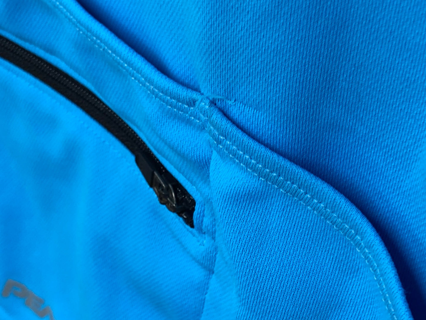 IZ768 パールイズミ PEARL iZUMi 半袖 サイクルジャージ 水色 黒 L