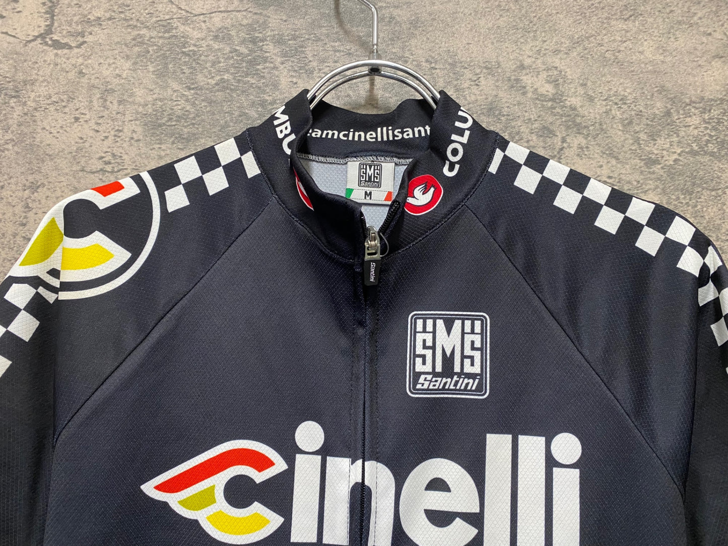 JC153 サンティーニ Santini 半袖 サイクルジャージ 黒 M Cinelli