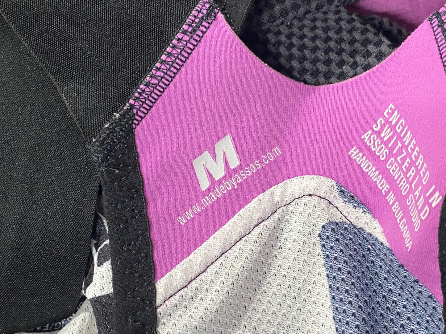 JA406 アソス assos T.tiburu.s ビブショーツ 黒 M ※パッド擦れ、汚れ