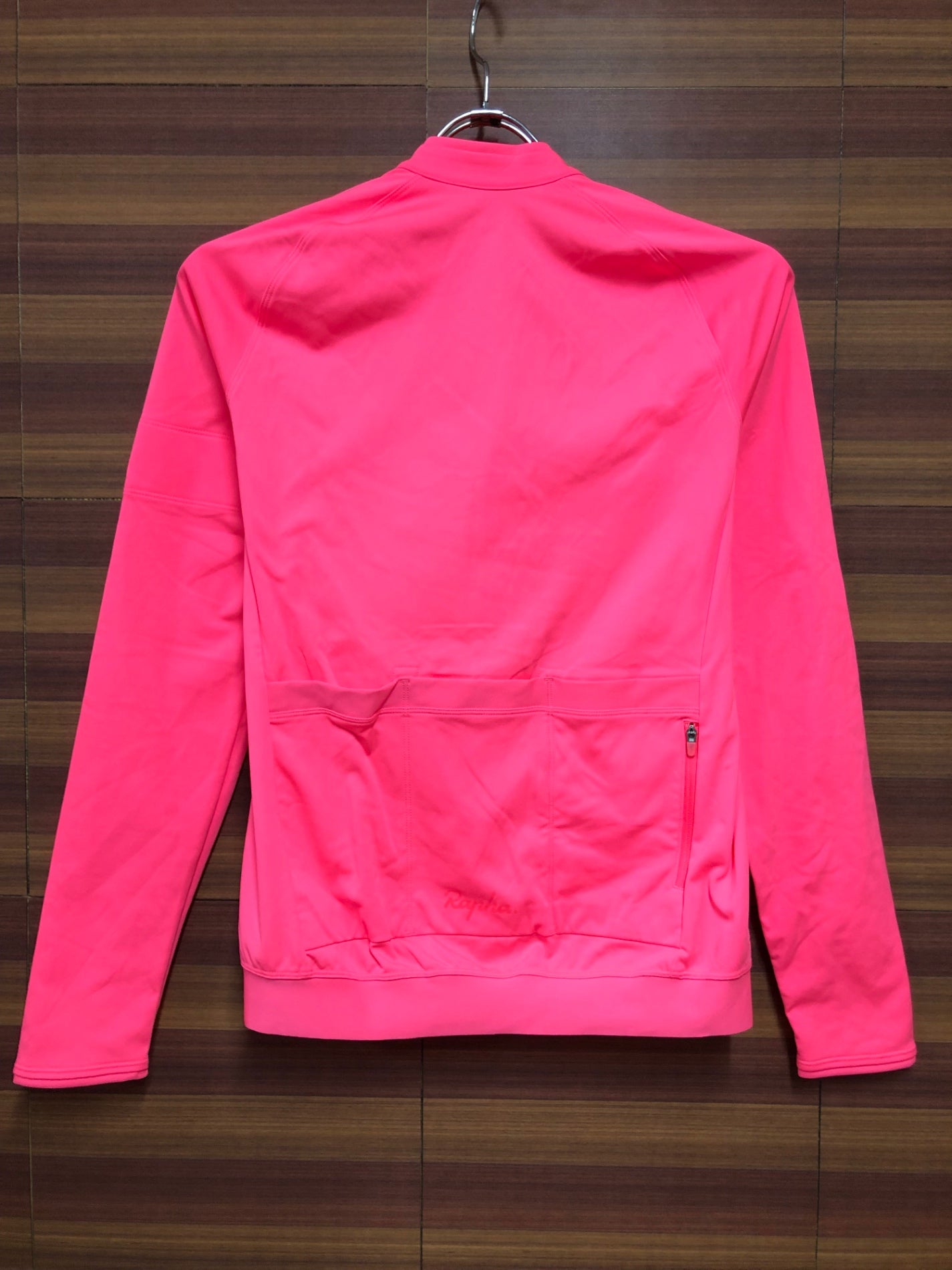 IE446 ラファ Rapha WOMEN'S LONG SLEEVE CORE JERSEY 長袖 サイクルジャージ ピンク S 裏起毛