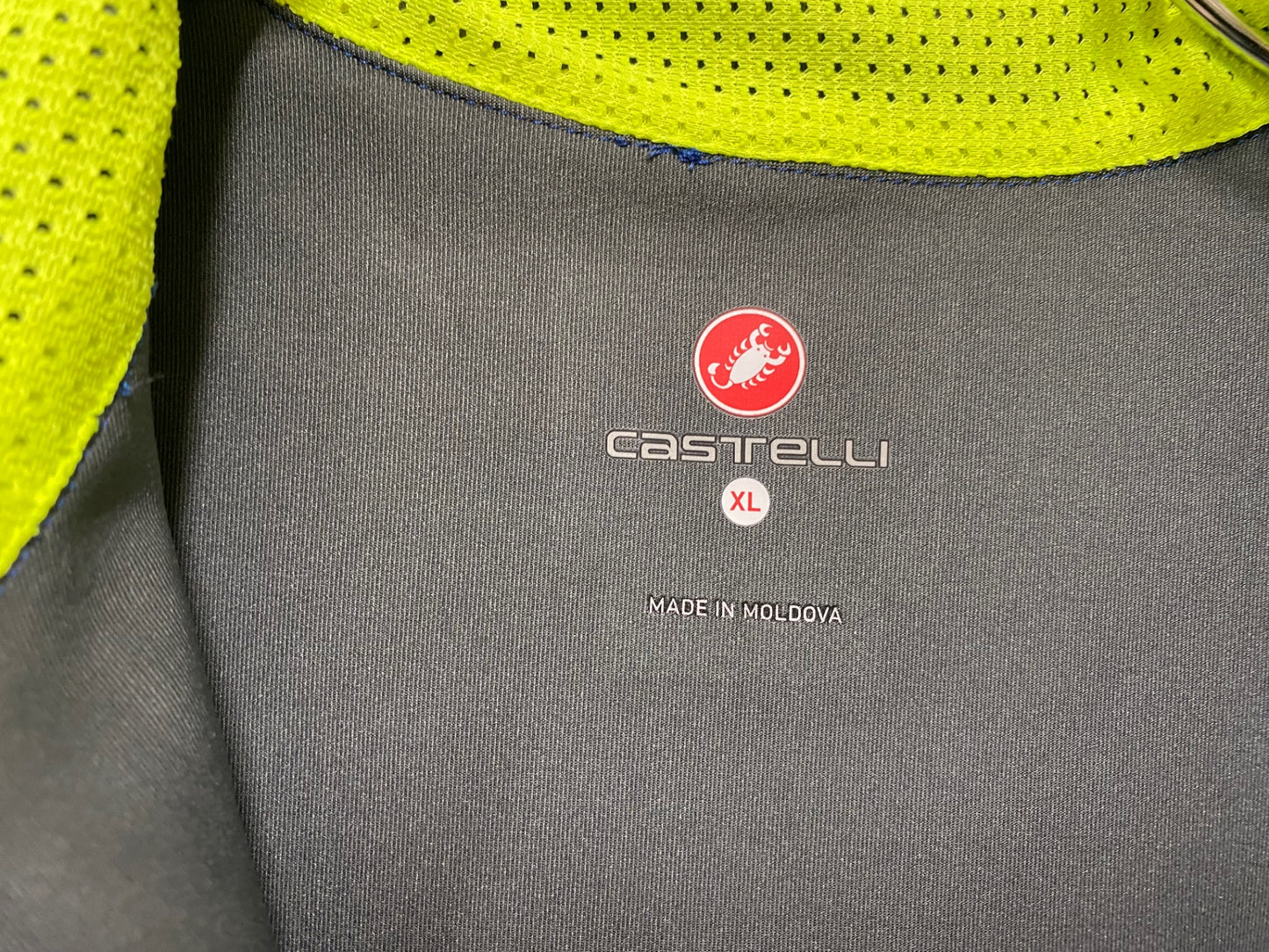 JB724 カステリ CASTELLI ロッドコルサ ROSSO CORSA 半袖 サイクルジャケット GORE 青 XL