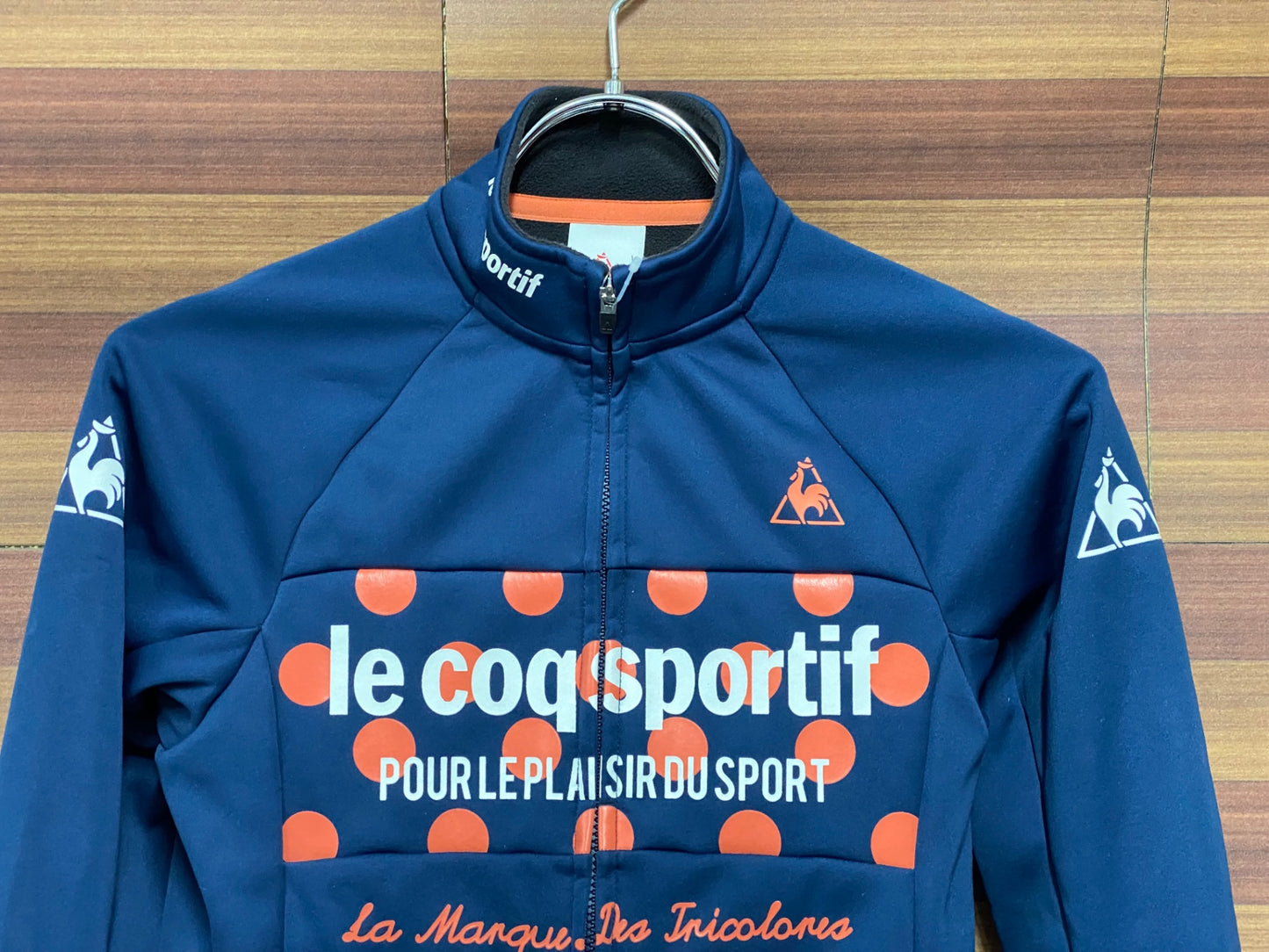 IT973 ルコックスポルティフ le coq sportful レディース 長袖 サイクルジャージ 紺 S