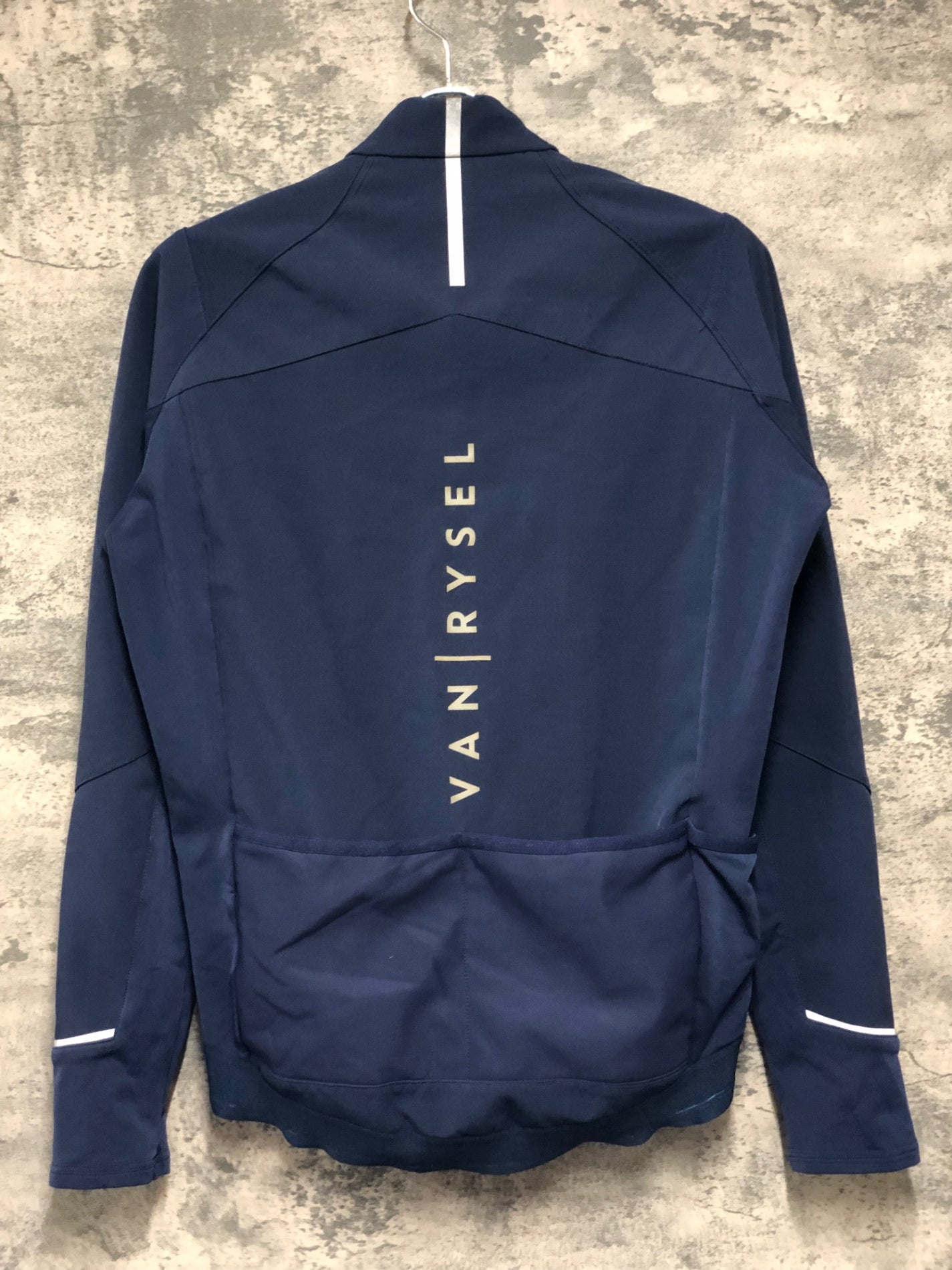 JA835 デカトロン DECATHLON 長袖 サイクルジャケット 濃紺 M VAN RYSEL