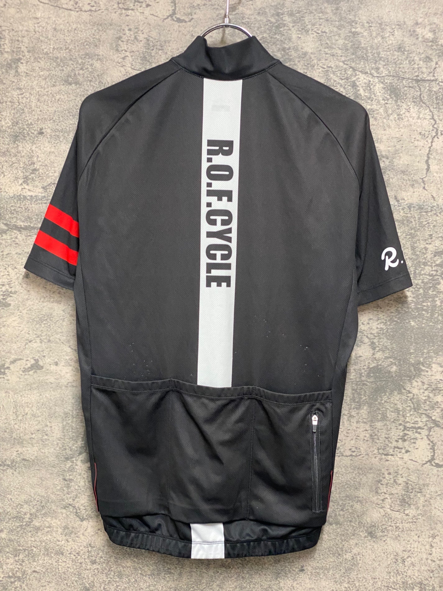 IZ258 R.O.F.cycle 半袖 サイクルウェア 黒 赤 Mサイズ