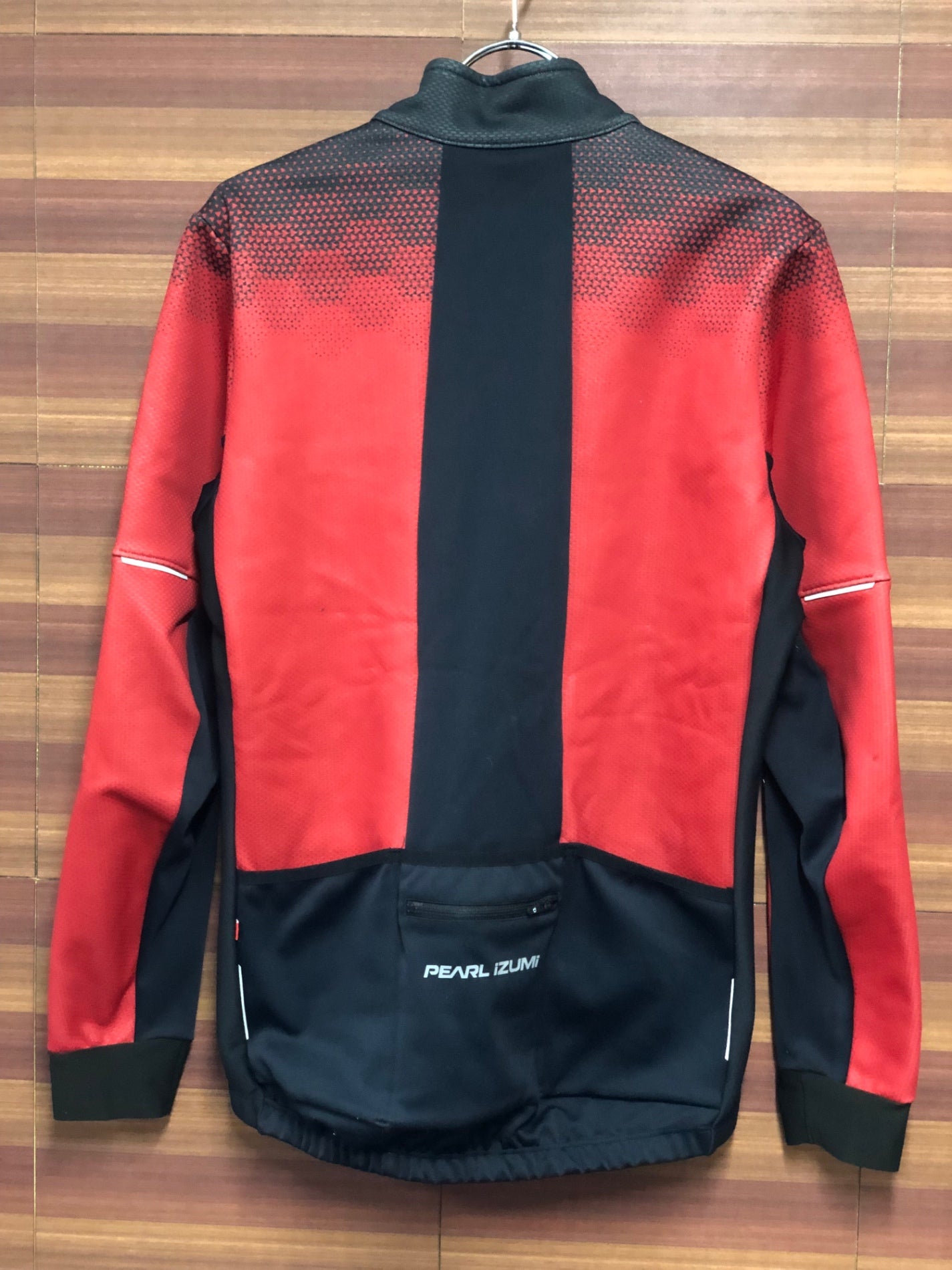 IL369 パールイズミ PEARL iZUMi 長袖 サイクルジャケット 黒 赤 L 裏起毛