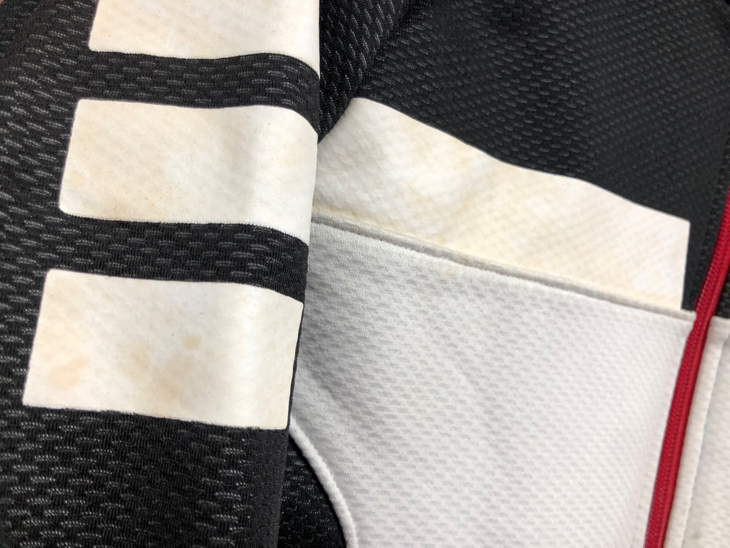 IM165 パールイズミ PEARL iZUMi 長袖 サイクルジャケット 白 黒 L 裏起毛 ※汚れ