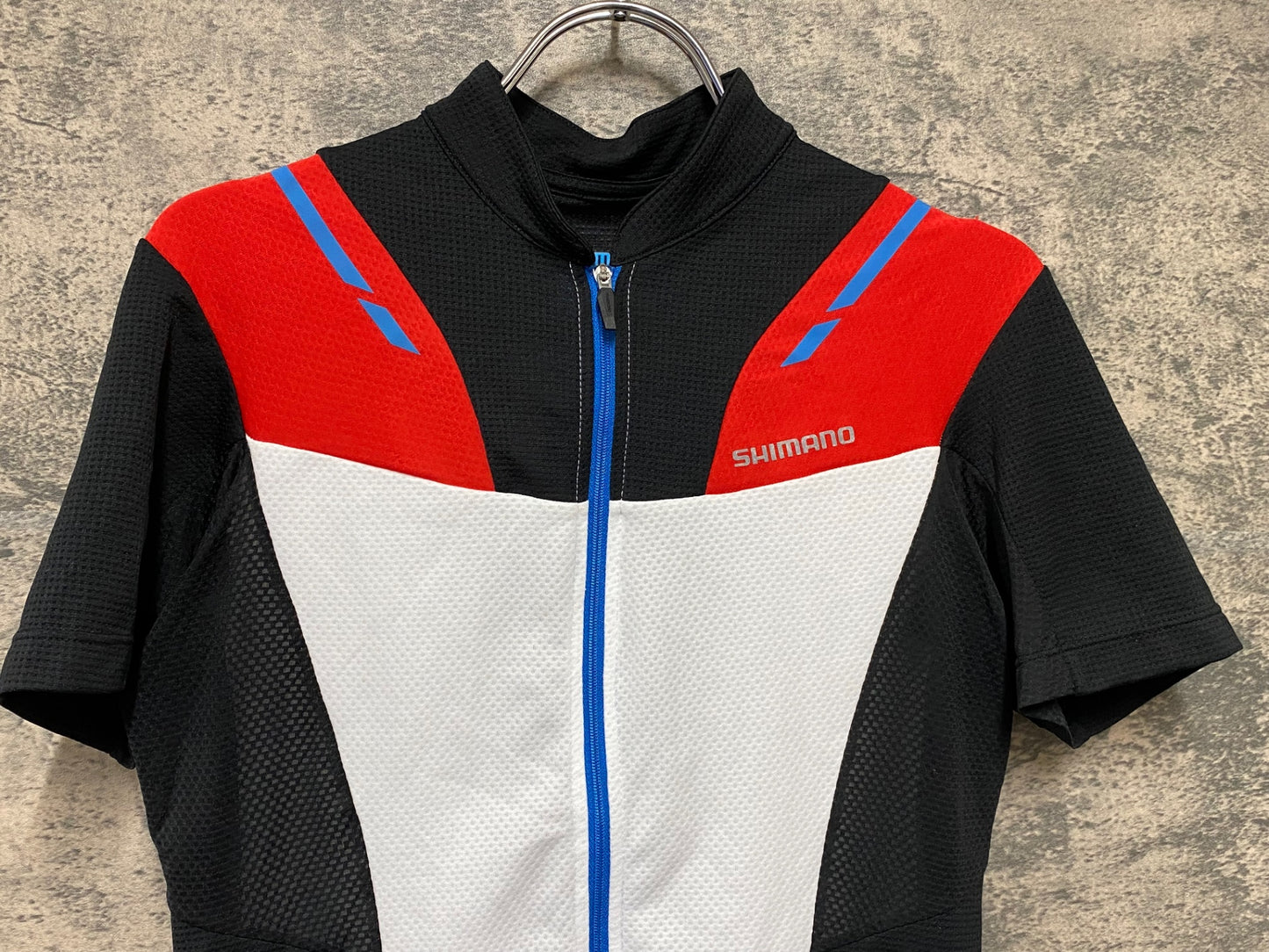 JA173 シマノ SHIMANO 半袖 サイクルジャージ 白 黒 M