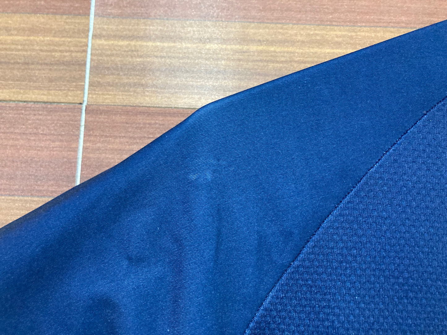 IM346 プロトンドパリ PELOTON DE PARIS 半袖 サイクルジャージ 青 黒 S ※色あせ、タバコ臭あり