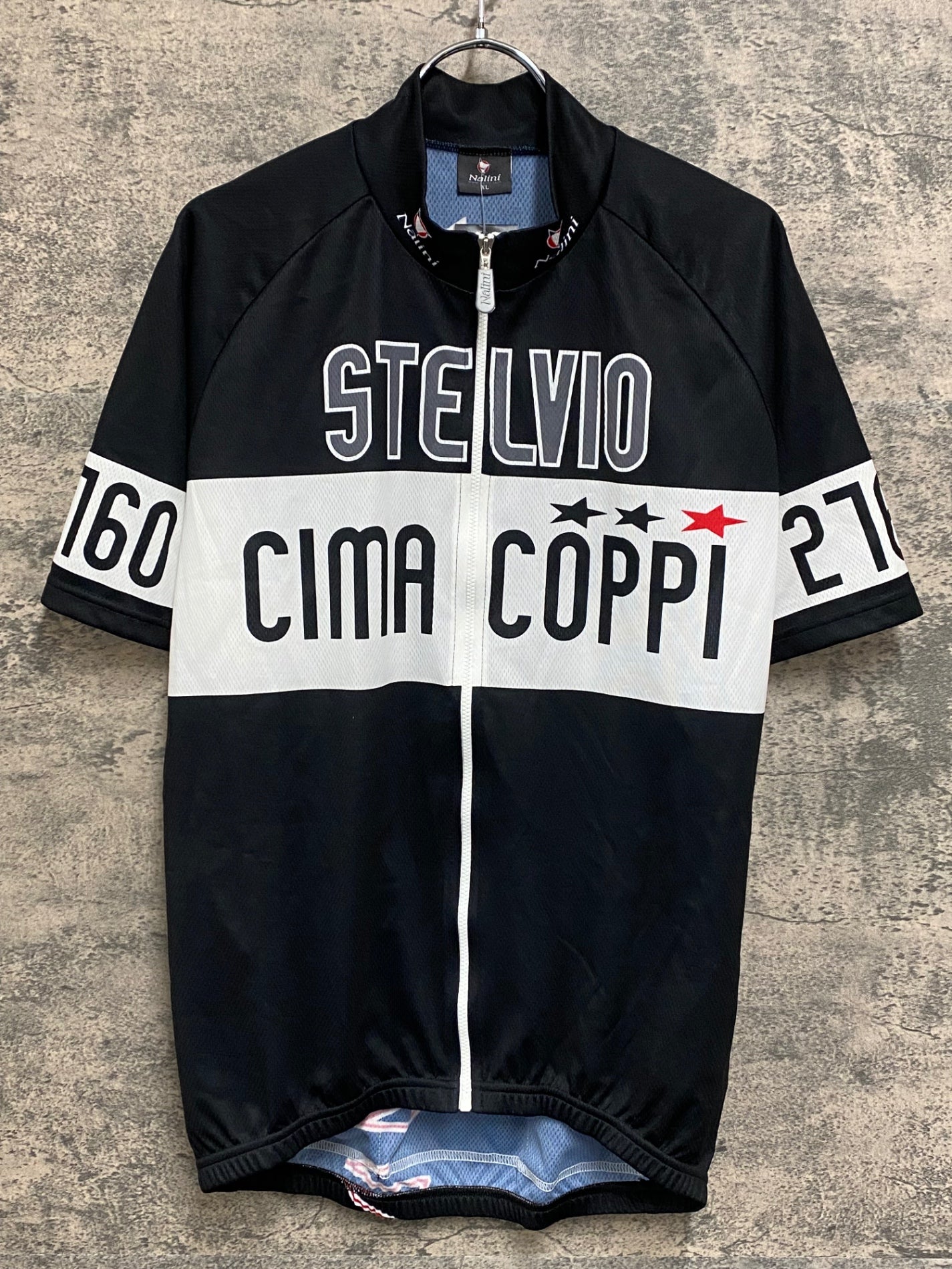 IZ543 ナリーニ Nalini 半袖 サイクルジャージ 黒 XL タグ付き