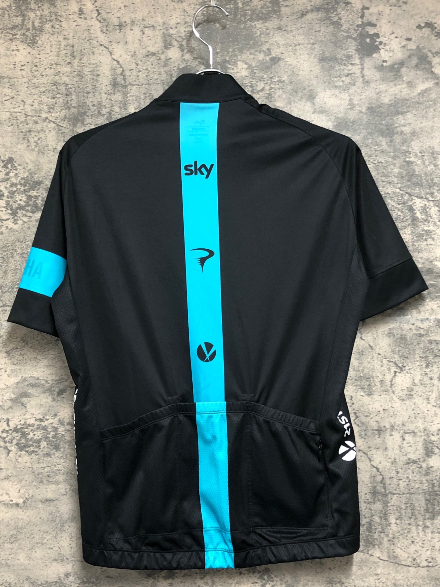 JC814 ラファ Rapha MEN'S REPLICA JERSEY 半袖 サイクルジャージ 黒 M TEAM sky