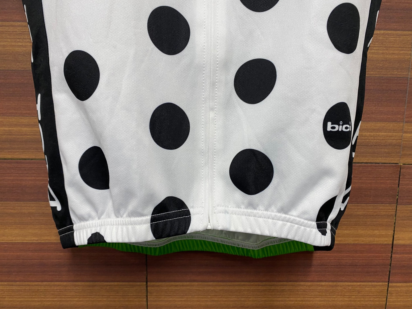 IQ353 ビチ ビスレイ BICI BISLEY 半袖サイクルジャージ 白黒 M