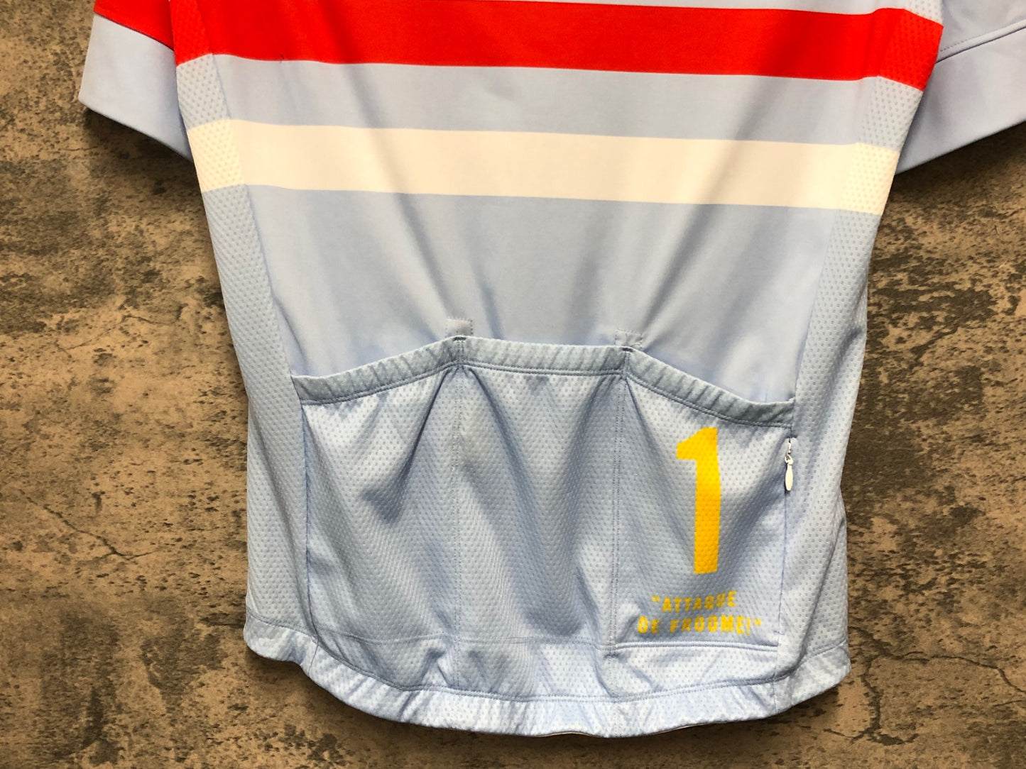 JC827 ラファ Rapha VENTOUX ATTAQUE JERSEY 半袖 サイクルジャージ 薄水色 S TEAM sky