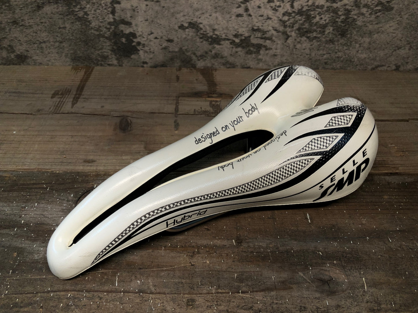 IN680 Selle SMP ハイブリッド Hybrid サドル 白 INOX TUBEレール
